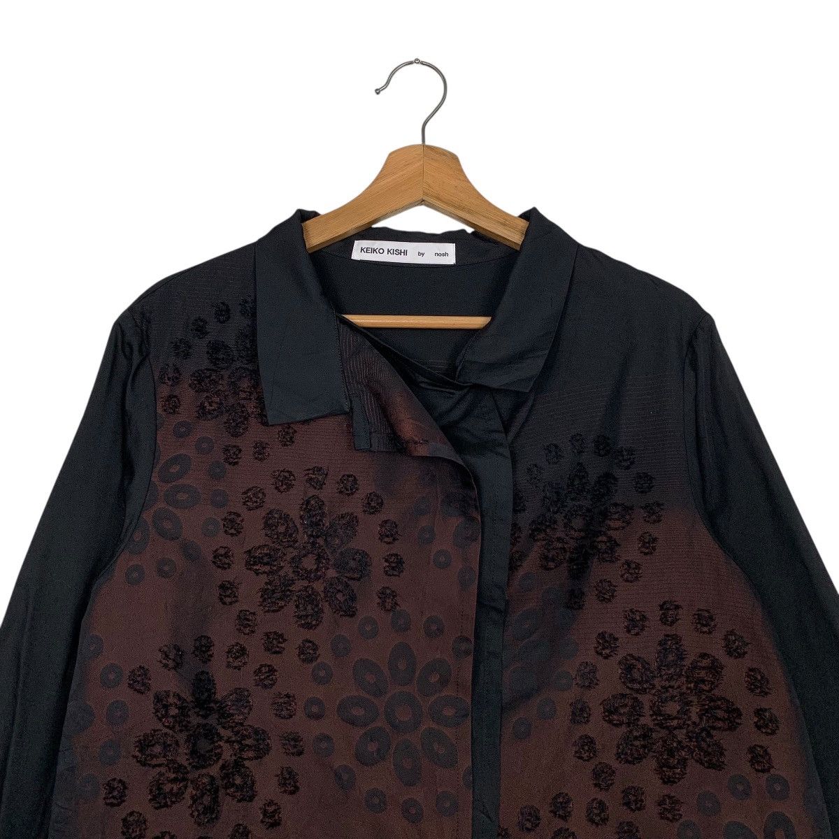 Other Japanese Designer Keiko Kishi Flower Design Women Jacket Size M / US 6-8 / IT 42-44 - 2 Thumbnail