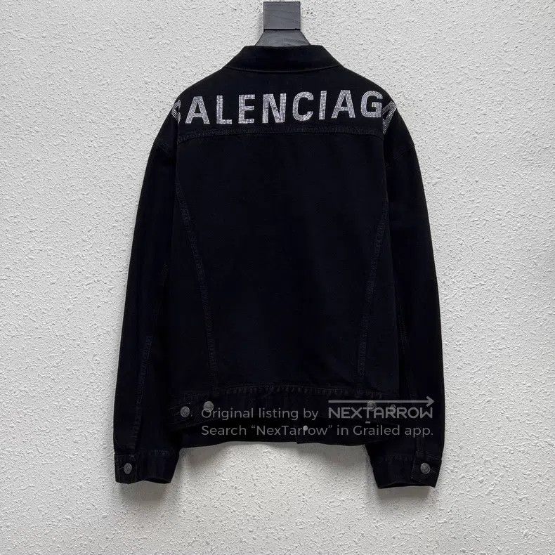 Balenciaga Balenciaga Washed denim back diamond logo jacket Size XS / US 0-2 / IT 36-38 - 1 Thumbnail