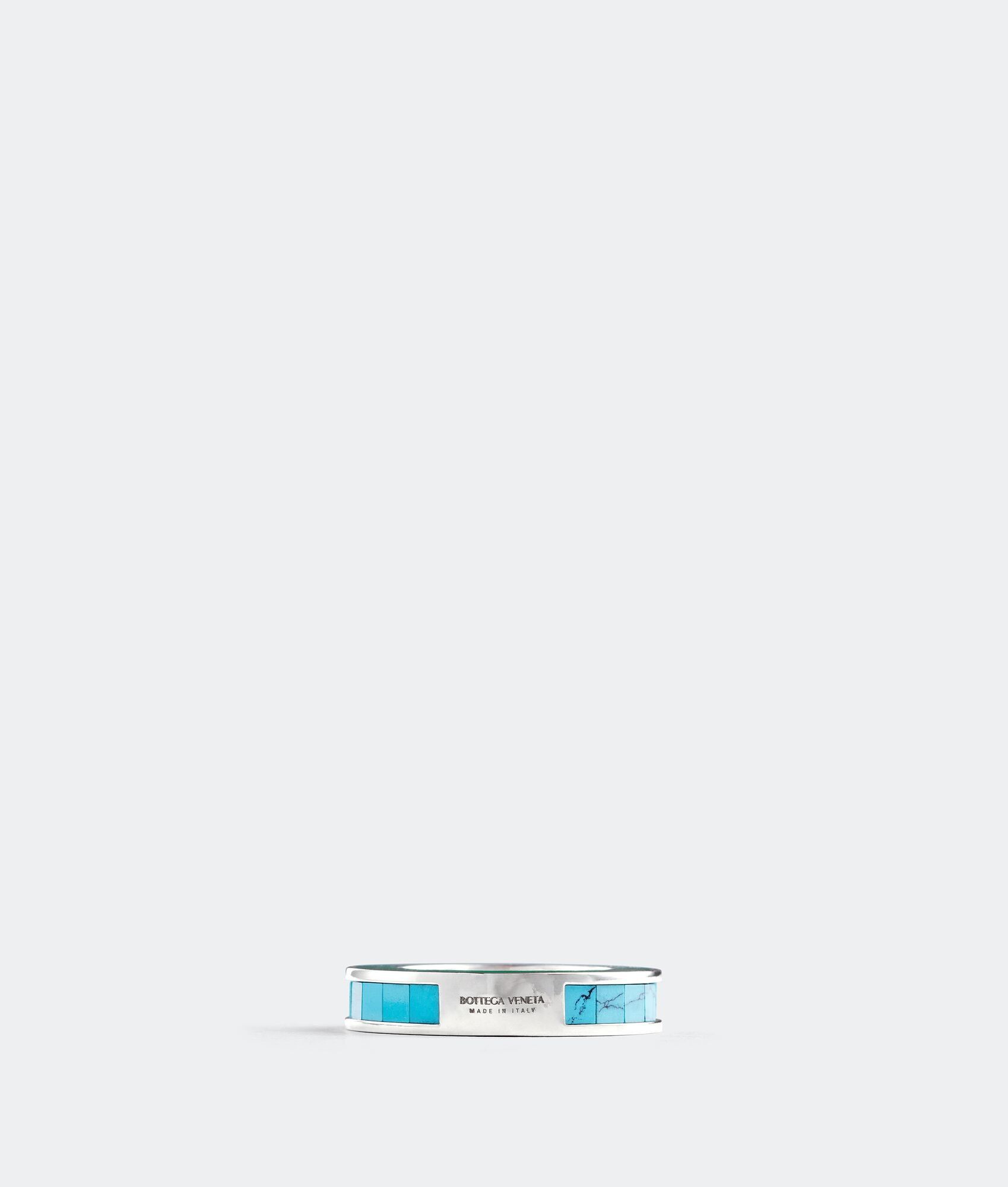 Bottega Veneta o1bcso1str0725 Size: 17 / Mosaic Ring in Turquoise/Parakeet Size ONE SIZE - 4 Thumbnail