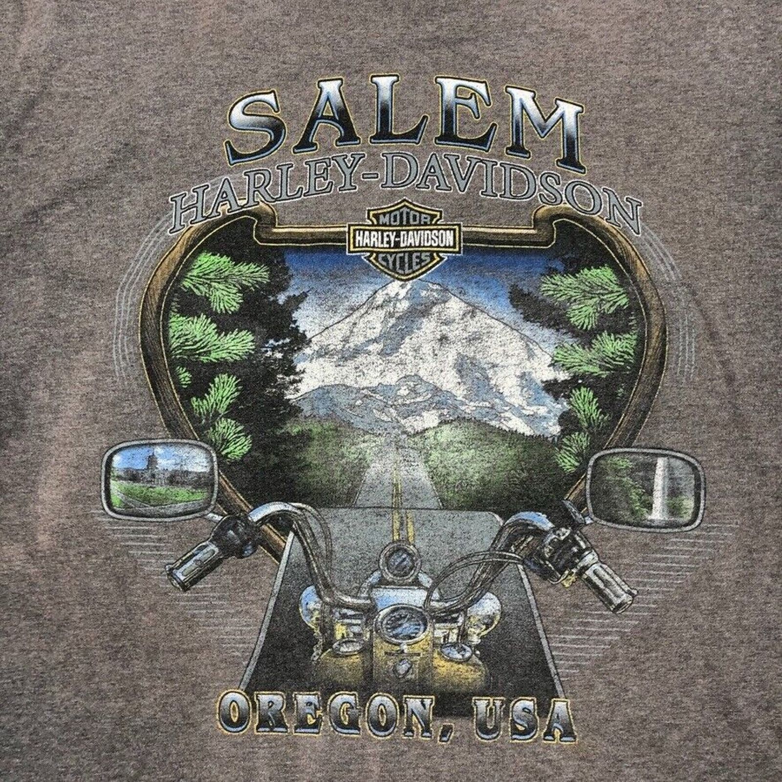 Harley Davidson × Vintage Harley Davidson Salem Oregon Gray Pocket Tee T Shirt Size XL Size US XL / EU 56 / 4 - 6 Thumbnail