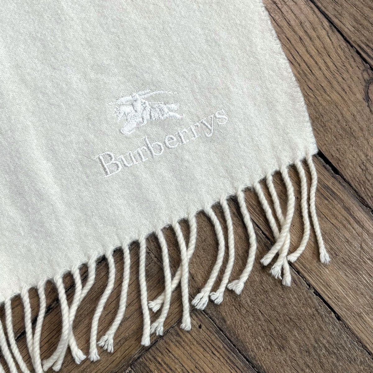 Burberry × Vintage Burberrys Vintage Cashmere Scarf Size ONE SIZE - 4 Thumbnail