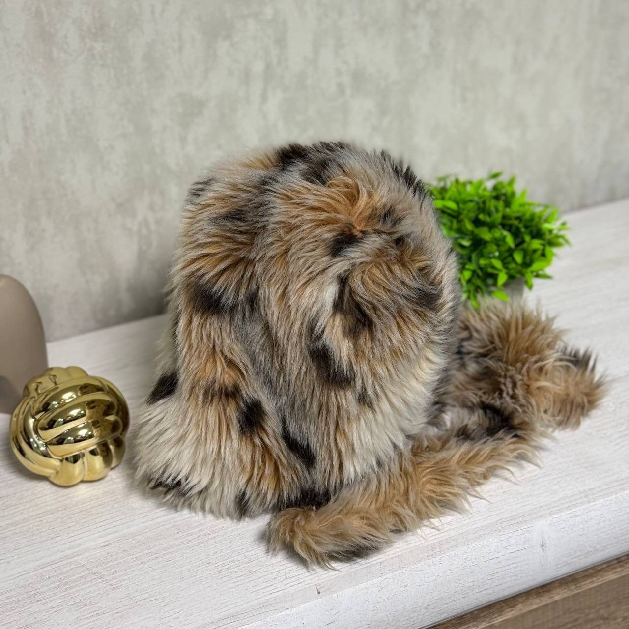 POST ARCHIVE FACTION (PAF) VTG Fur Hat Cap Grunge Avantgarde Y2K Staff Pick 00s USA Size ONE SIZE - 4 Thumbnail