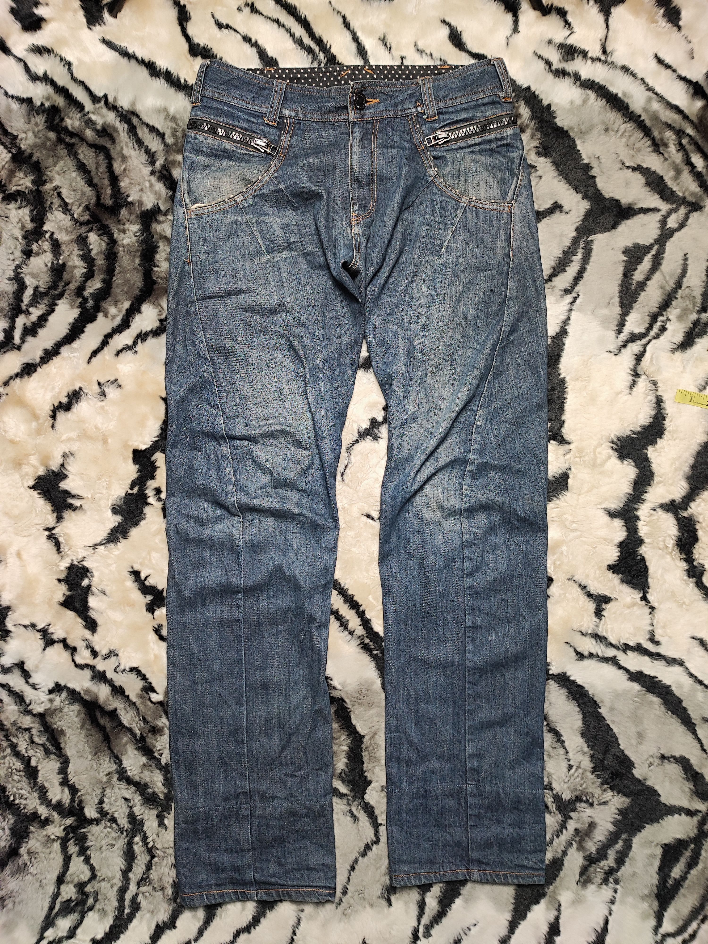 Japanese Brand Double Waist Rimaster Twist Leg Jeans Size US 36 / EU 52 - 2 Thumbnail
