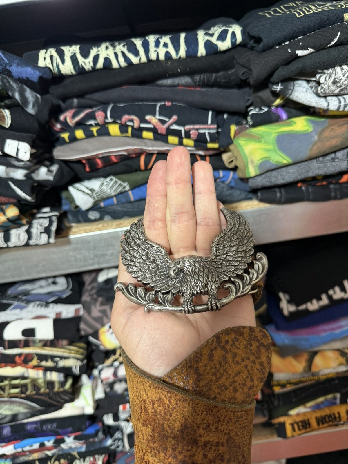 Hysteric Glamour Vintage 1990s The Great American Buckle Bikers Belt Y2K Hype Size ONE SIZE - 2 Thumbnail