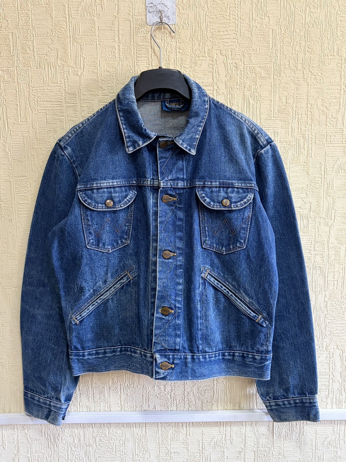 Wrangler Vintage 70s Wrangler Blue Bell Denim Trucker Jacket Malta 40 Size US L / EU 52-54 / 3 - 1 Thumbnail