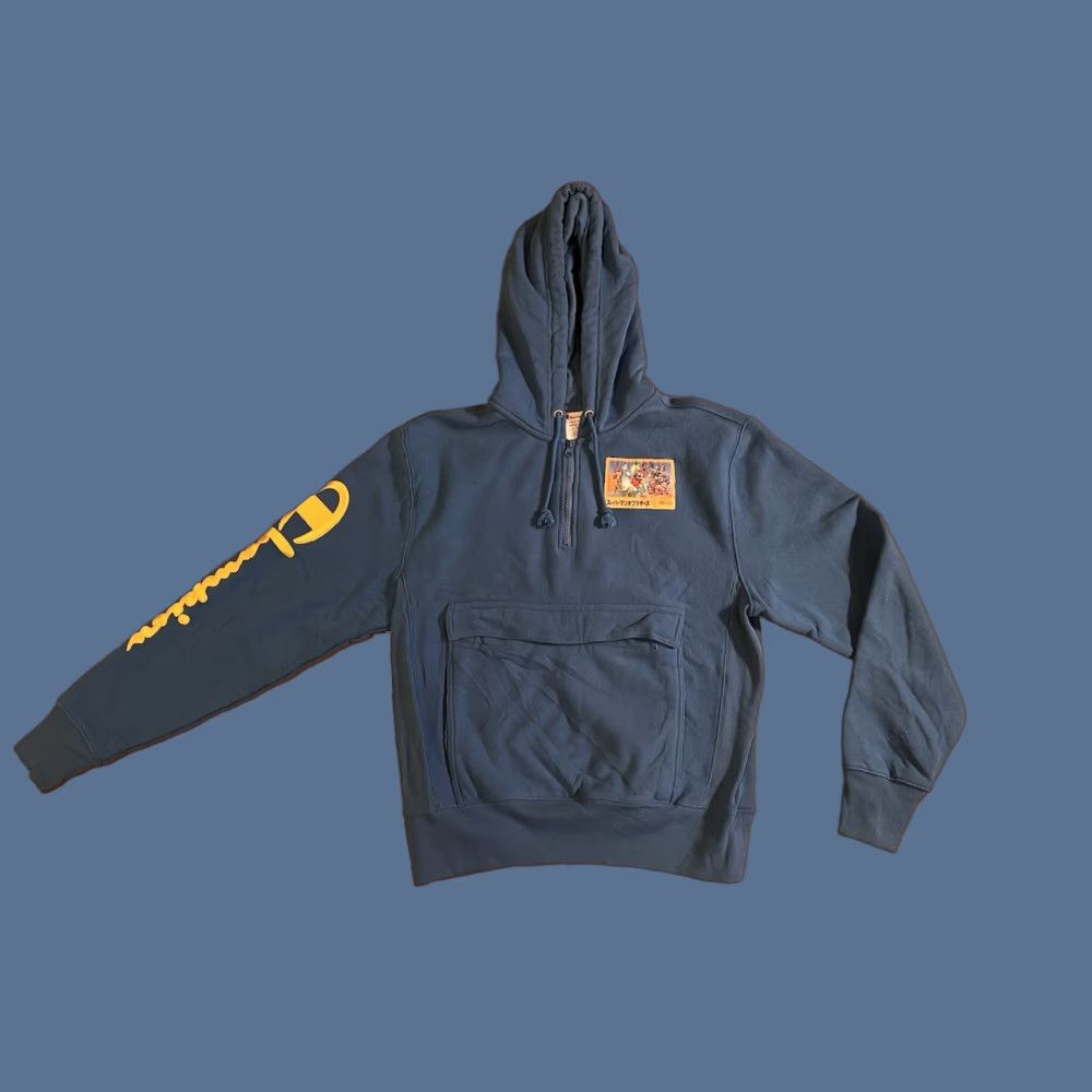 Champion Champion Nintendo Super Mario Bros Hoodie Mens M Blue Size US M / EU 48-50 / 2 - 1 Thumbnail