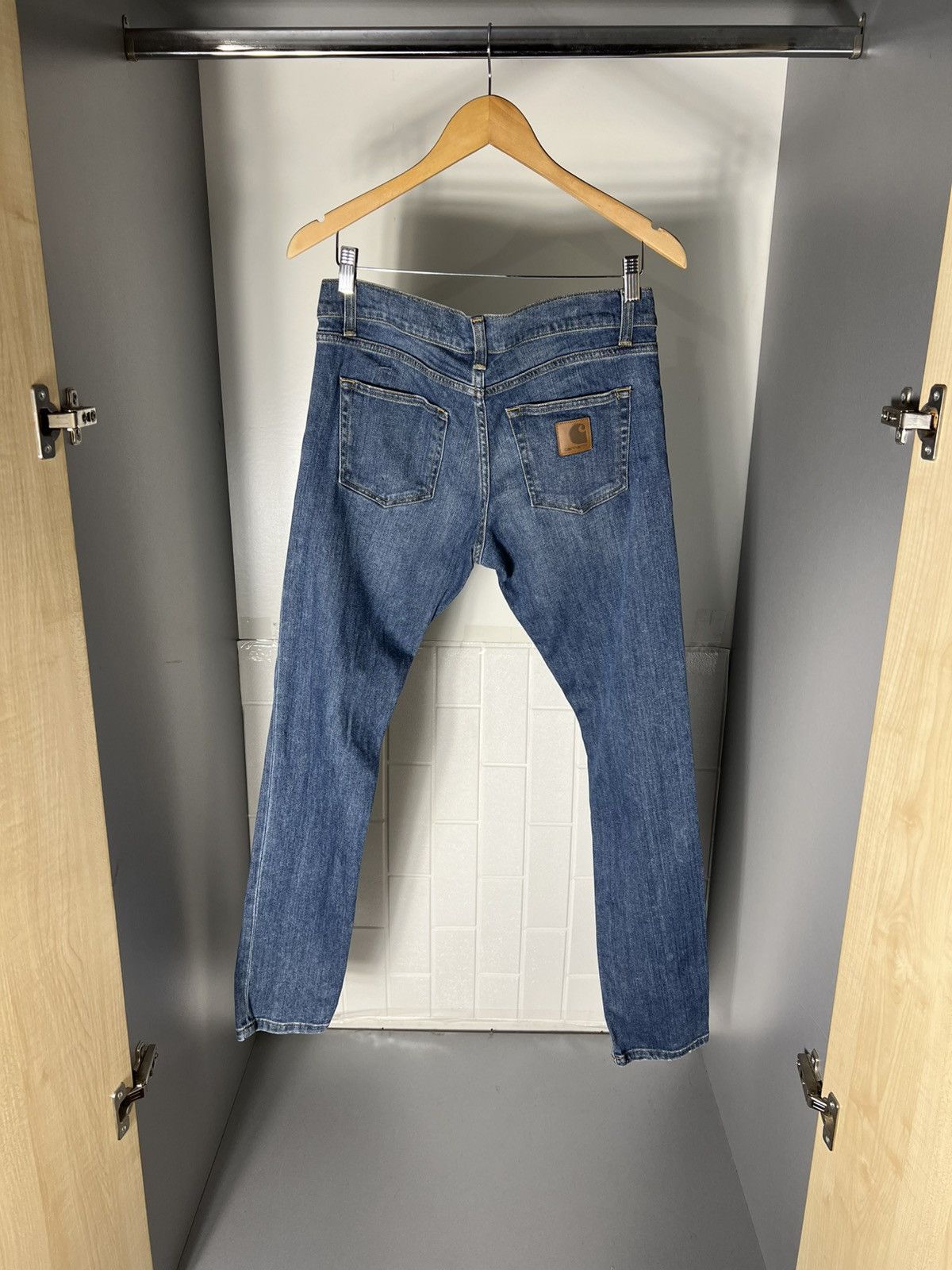 Carhartt VINTAGE CARHARTT WIP REBEL SKINNY DENIM JEANS CASUAL Y2K 90s Size US 30 / EU 46 - 20 Thumbnail