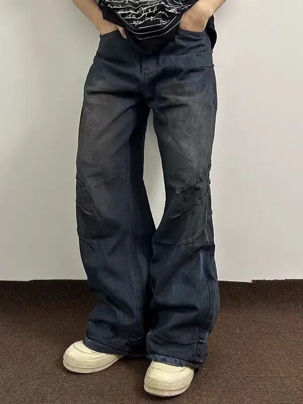 VIBE Street Hip Hop Scratch Vintage Y2K Micro Flare Jeans Size US 32 / EU 48 - 1 Thumbnail
