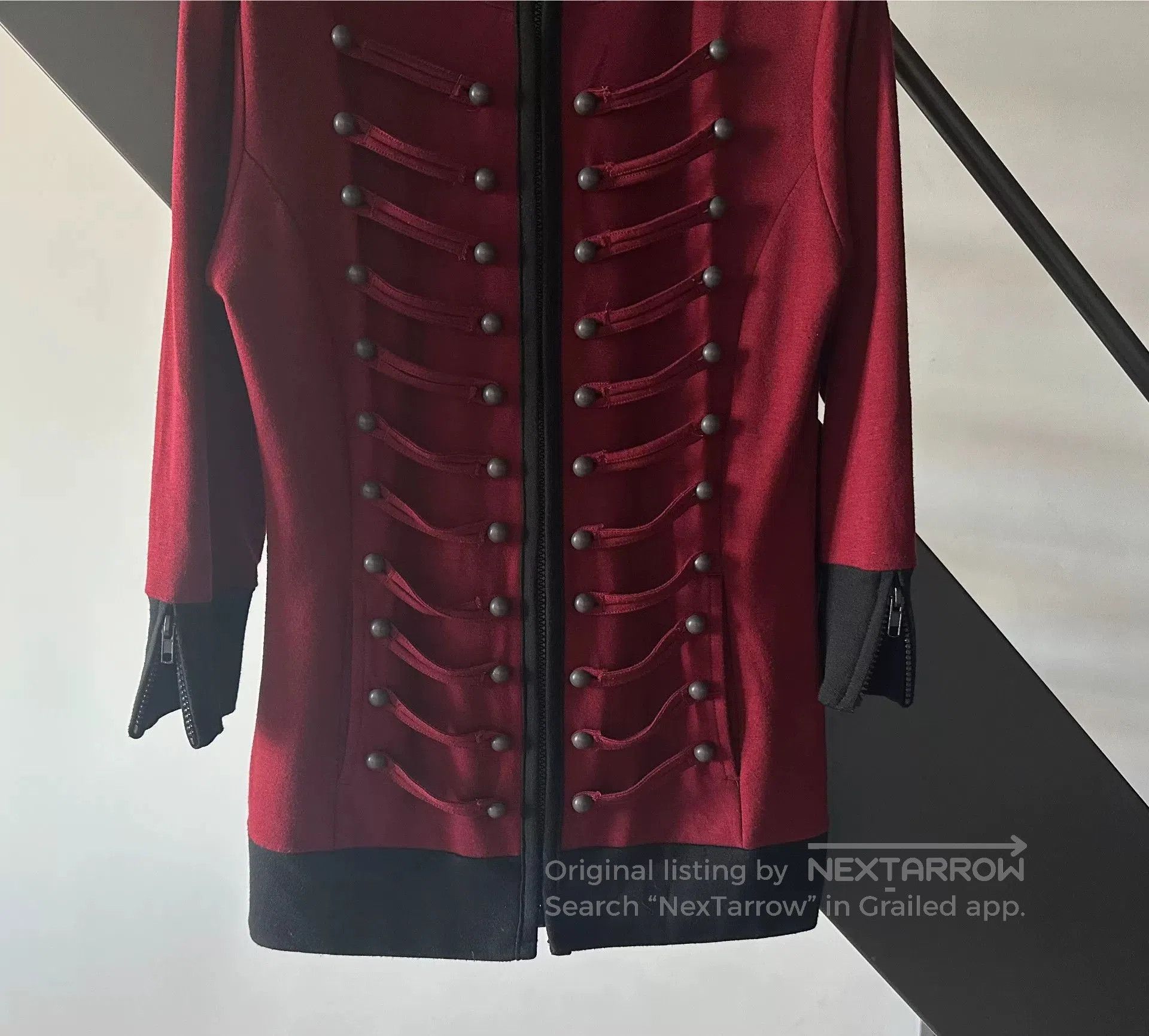 Japanese Brand Black and Red Hooded Sweatshirt. Size S / US 4 / IT 40 - 3 Thumbnail