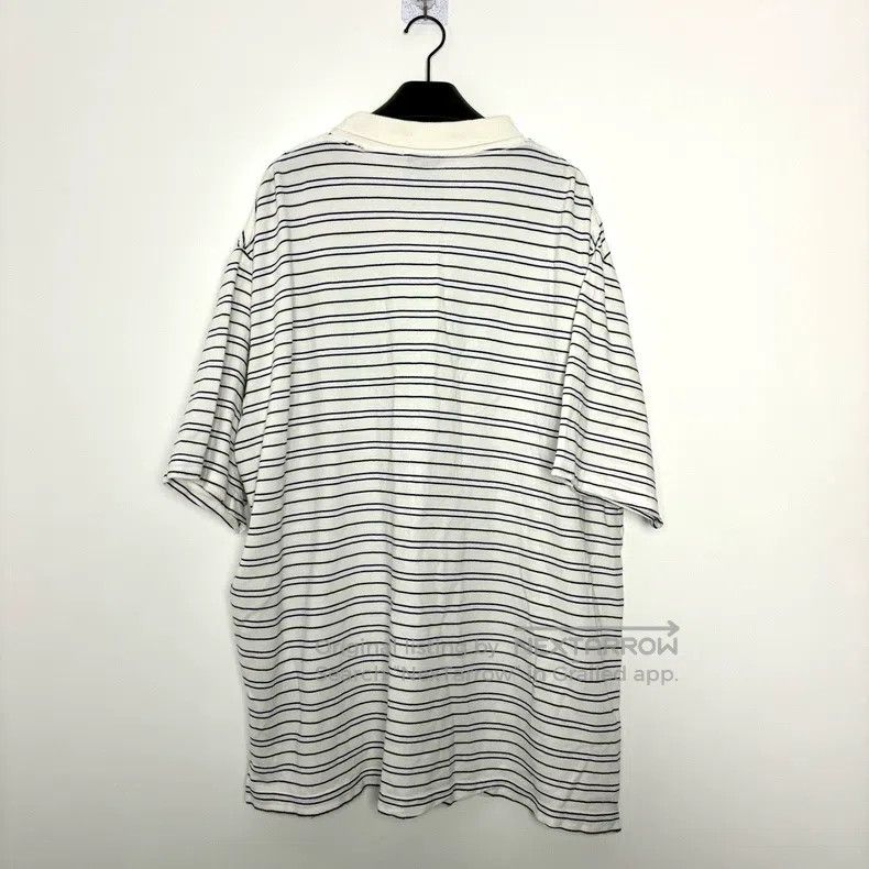 Balenciaga Balenciaga 25ss Striped Polo Short Sleeve Size US M / EU 48-50 / 2 - 2 Thumbnail