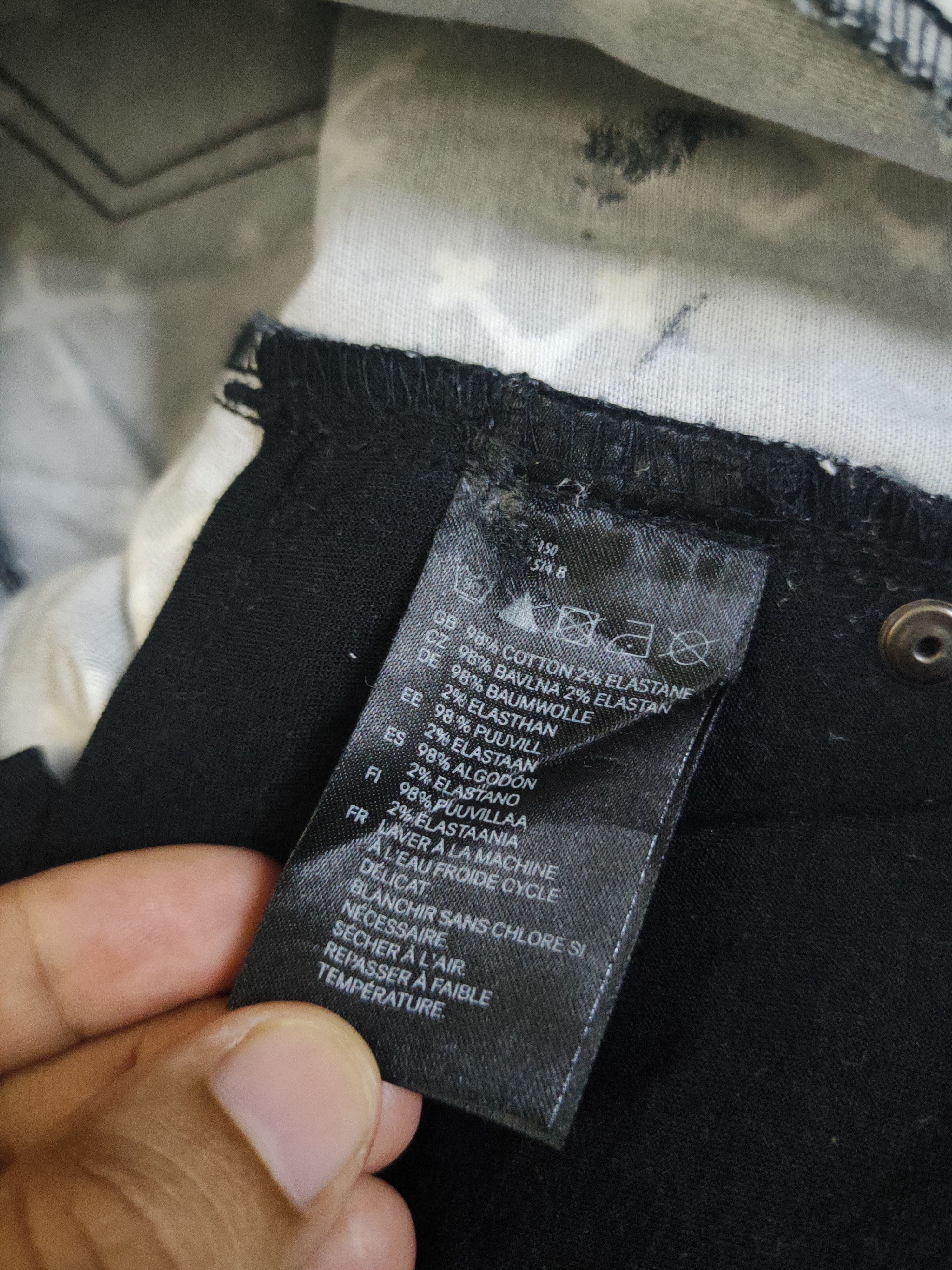 Divided DL Divided H&M Black White Multipocket Casual Pants #46-011 Size 31" - 12 Thumbnail