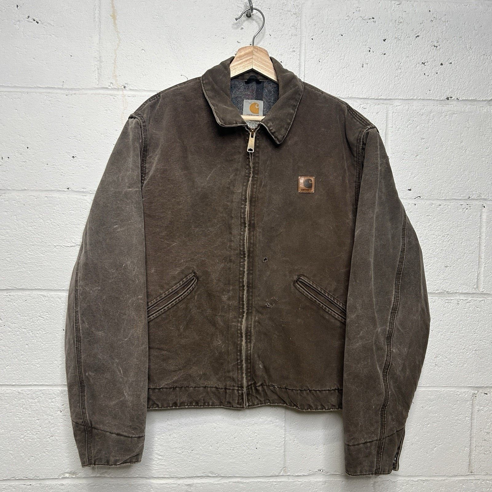 Carhartt Vintage Carhartt Blanket-Lined Detroit Jacket “Chestnut” Size US L / EU 52-54 / 3 - 1 Thumbnail