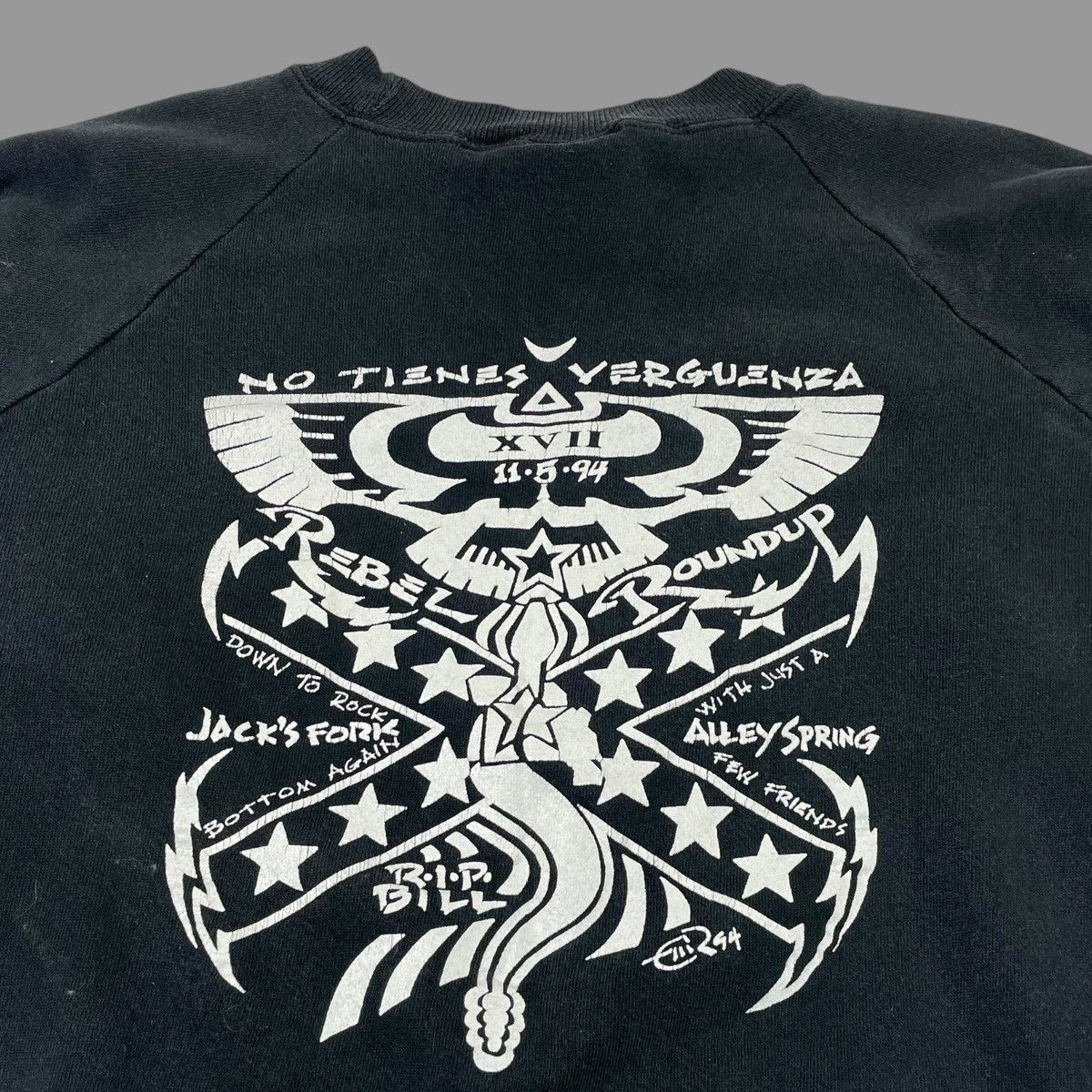 Vintage Vintage 90s rebel round up sweatshirt Size US M / EU 48-50 / 2 - 3 Thumbnail