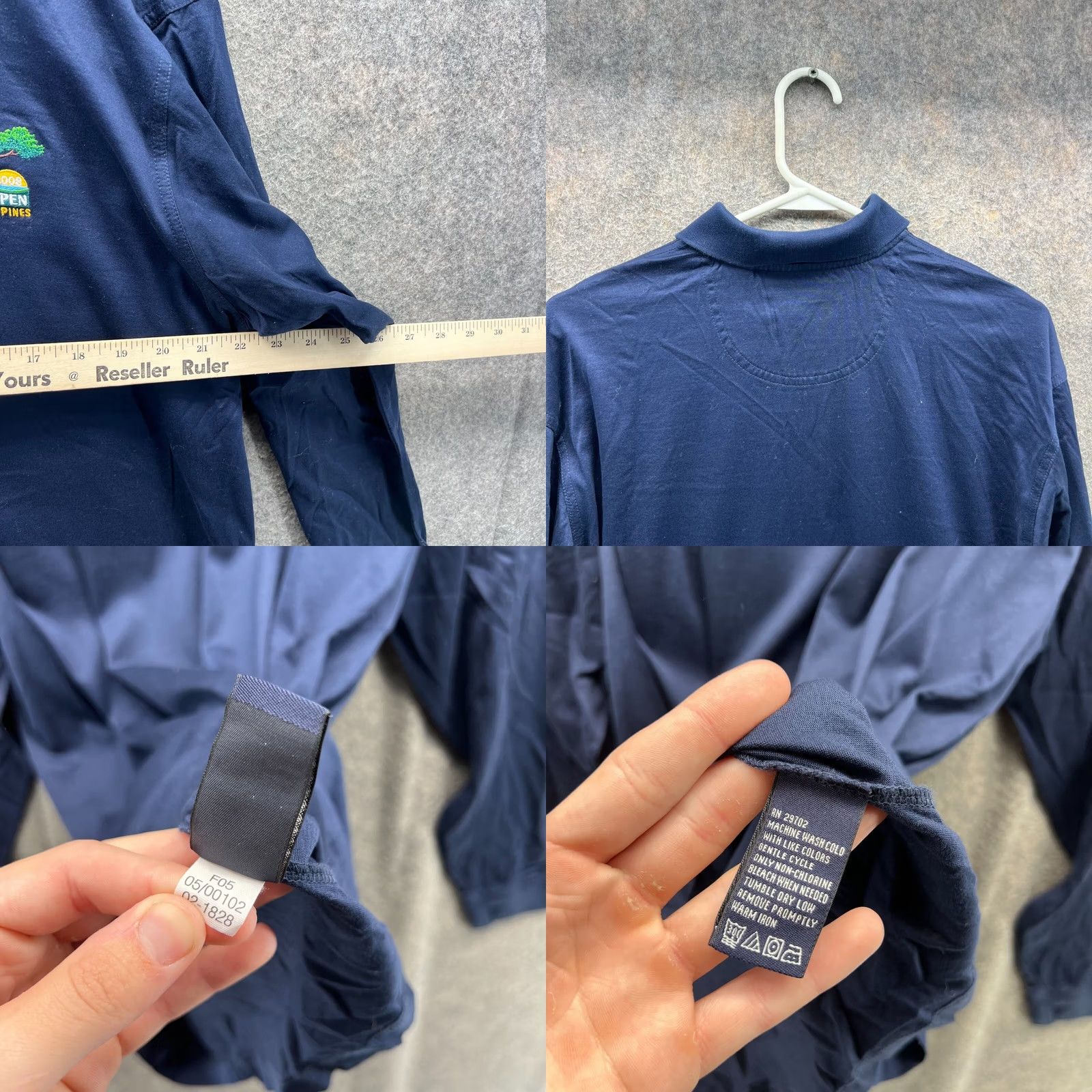 Vintage VINTAGE Oxford Polo Shirt Mens Medium Blue Long Sleeve US Open Torrey Pines 2008 Golf Casual Shirts Women? Size US M / EU 48-50 / 2 - 8 Thumbnail