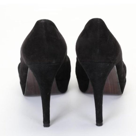 Stuart Weitzman Stuart Weitzman Suede Peep Toe Heels - Size‎ 9.5 Size US 9.5 / IT 39.5 - 4 Thumbnail