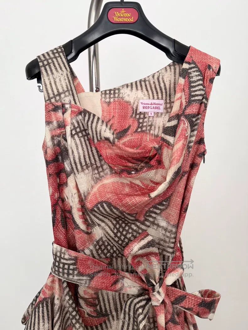 Vivienne Westwood Vivienne Westwood Vintage floral graffiti draped dress Size S / US 4 / IT 40 - 6 Thumbnail