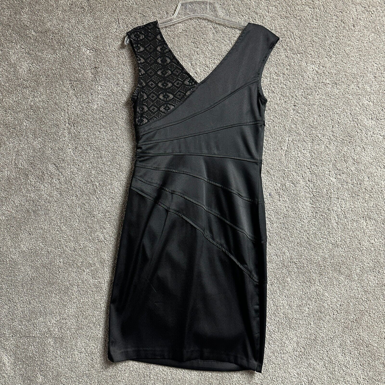 MAGGY LONDON Maggy L Cocktail Dress 8 Sheath Lace Elegant Evening Wear Size M / US 6-8 / IT 42-44 - 4 Thumbnail