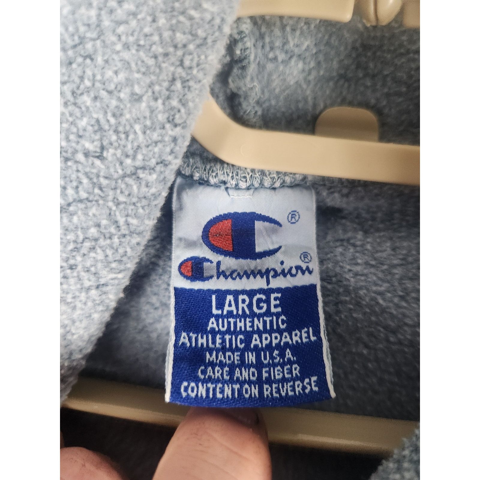Champion Vintage 90s Champion Hoodie Men's large Size US L / EU 52-54 / 3 - 3 Thumbnail