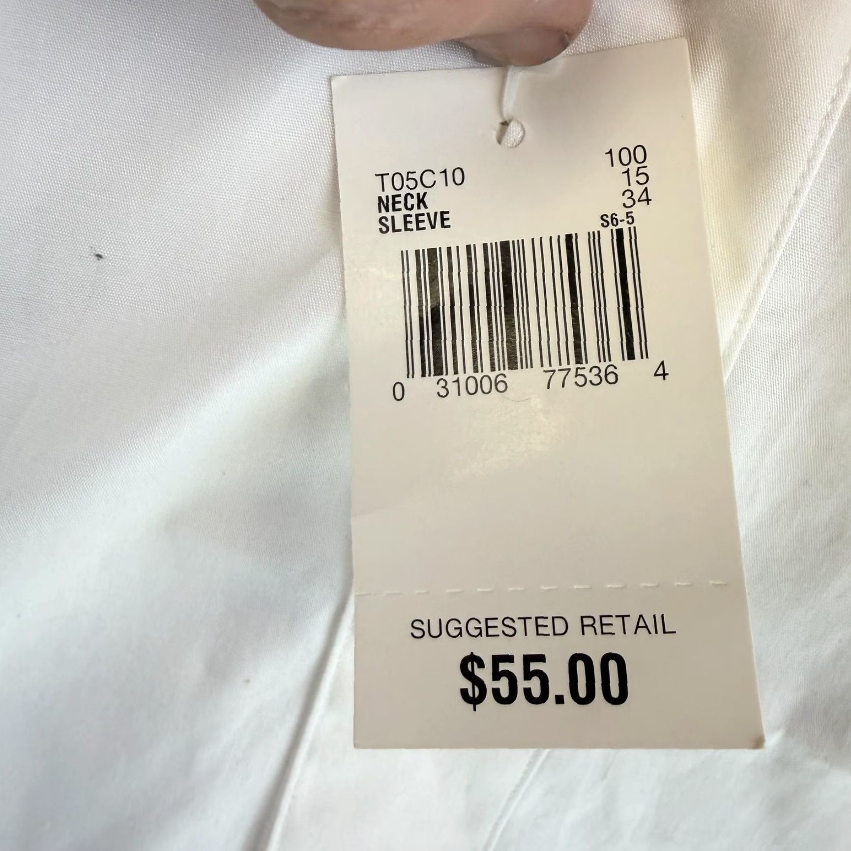 Perry Ellis Perry Ellis Portfolio Dress Shirt Mens 15 White Pleated Wing Collar Tuxedo Formal Bib Ivory 15 in Neck Long Sleeve Boss Barrel Cuff Size 40R - 2 Thumbnail