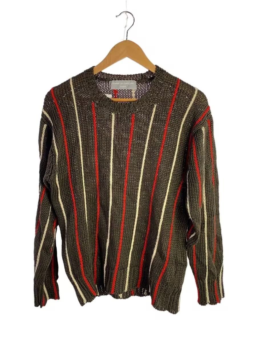 Comme des Garcons Homme 2000's Striped Linen Sweater Size US M / EU 48-50 / 2 - 1 Thumbnail