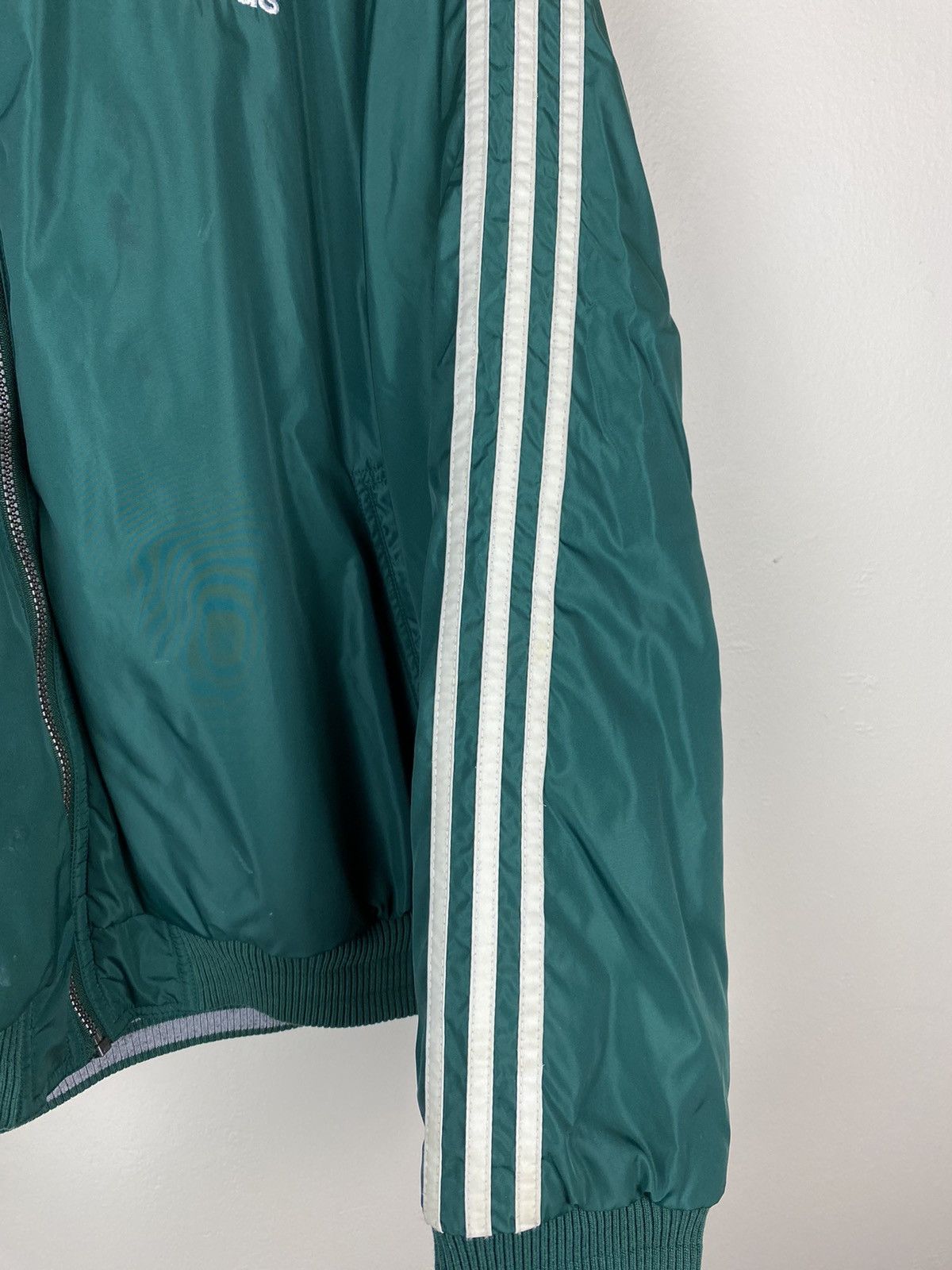 Adidas Vintage 90’s Reversible Adidas Green Zip Up Puffer Jacket Size US XL / EU 56 / 4 - 10 Thumbnail