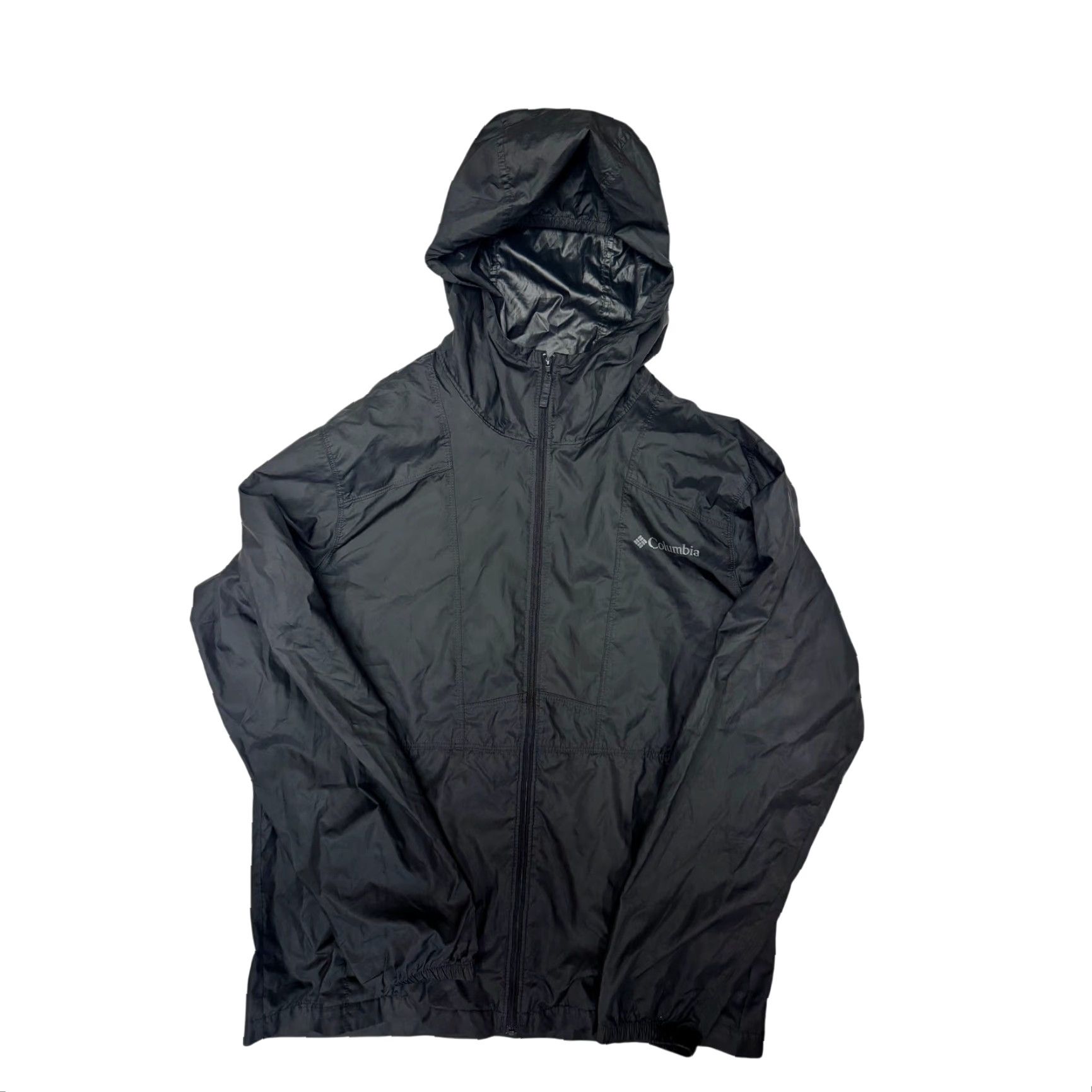 Vintage VINTAGE Columbia Jacket Mens Black M Flashback Windbreaker Lightweight Hooded Zip Front Size US M / EU 48-50 / 2 - 2 Thumbnail