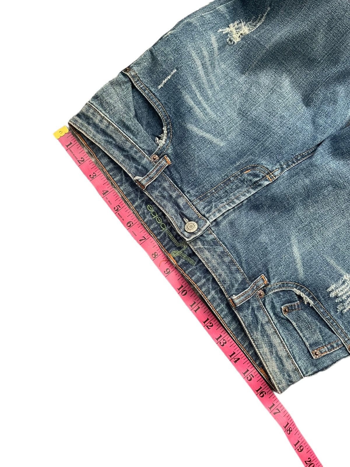 Bebe × Designer Bebe Flare Distresed Denim Size 33" - 11 Thumbnail
