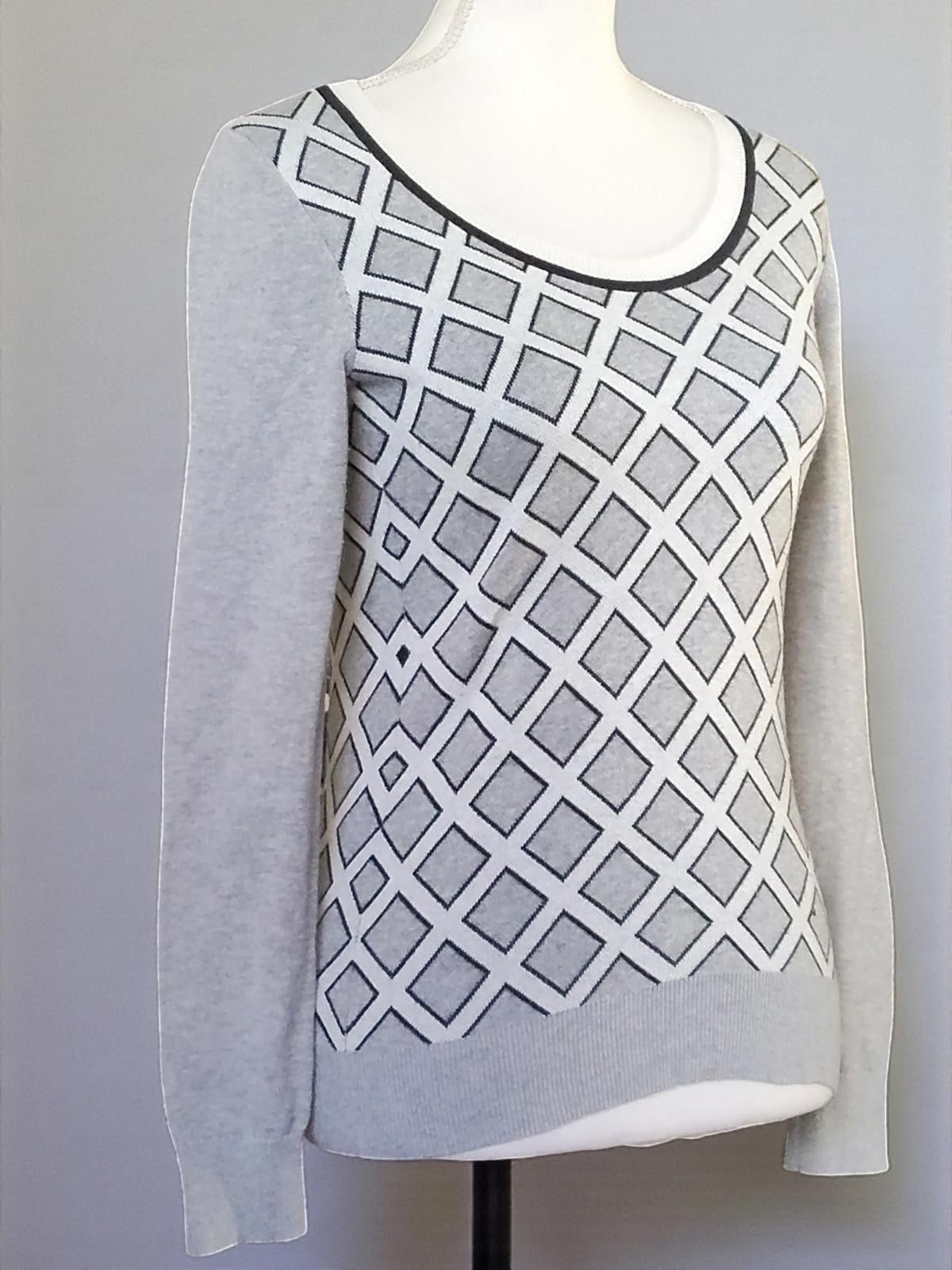 Banana Republic Banana Republic XS Diamond-Pattern Sweater Size XS / US 0-2 / IT 36-38 - 4 Thumbnail