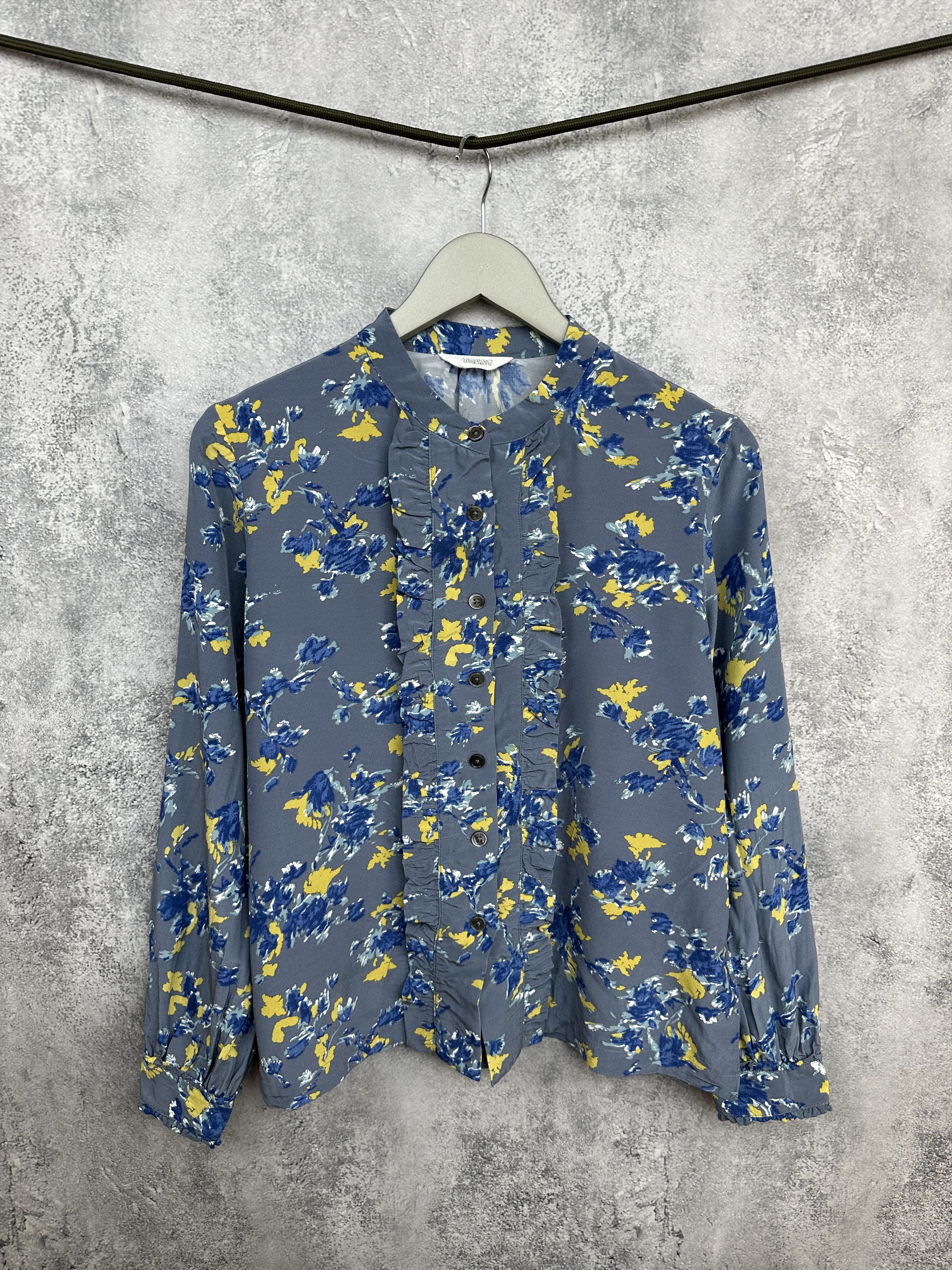 Other Toast Boho Floral Button Shirt Blouse Ruffle Front Viscose Size M / US 6-8 / IT 42-44 - 1 Thumbnail