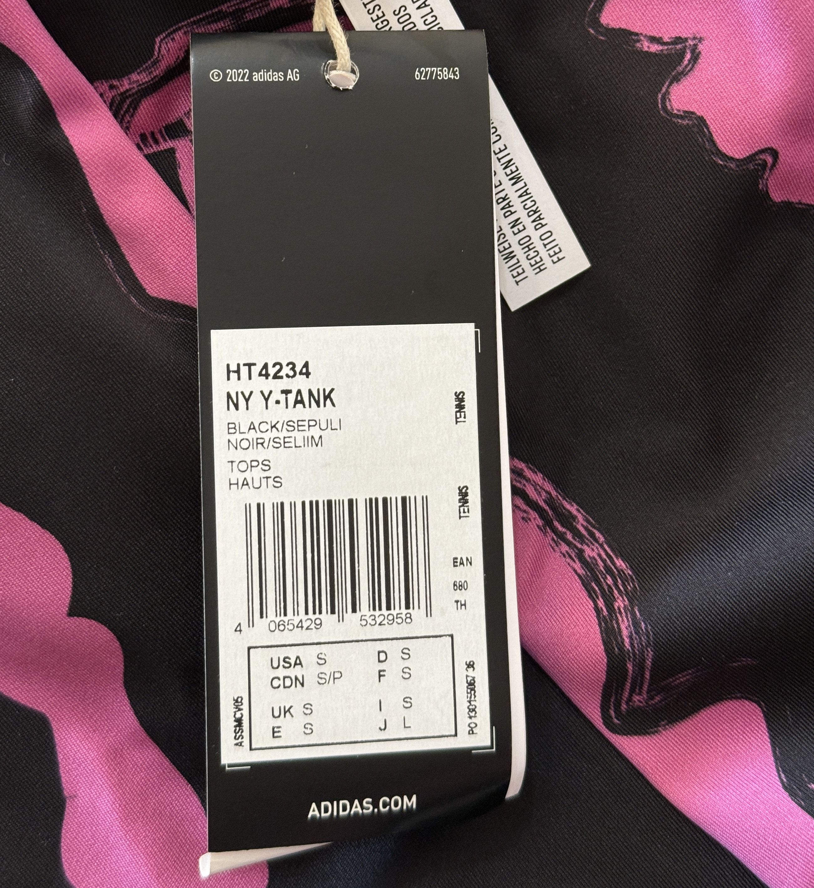 Adidas ADIDAS X THEBE MAGUGU TENNIS NEW YORK TANK TOP S HT4234 Size S / US 4 / IT 40 - 3 Thumbnail
