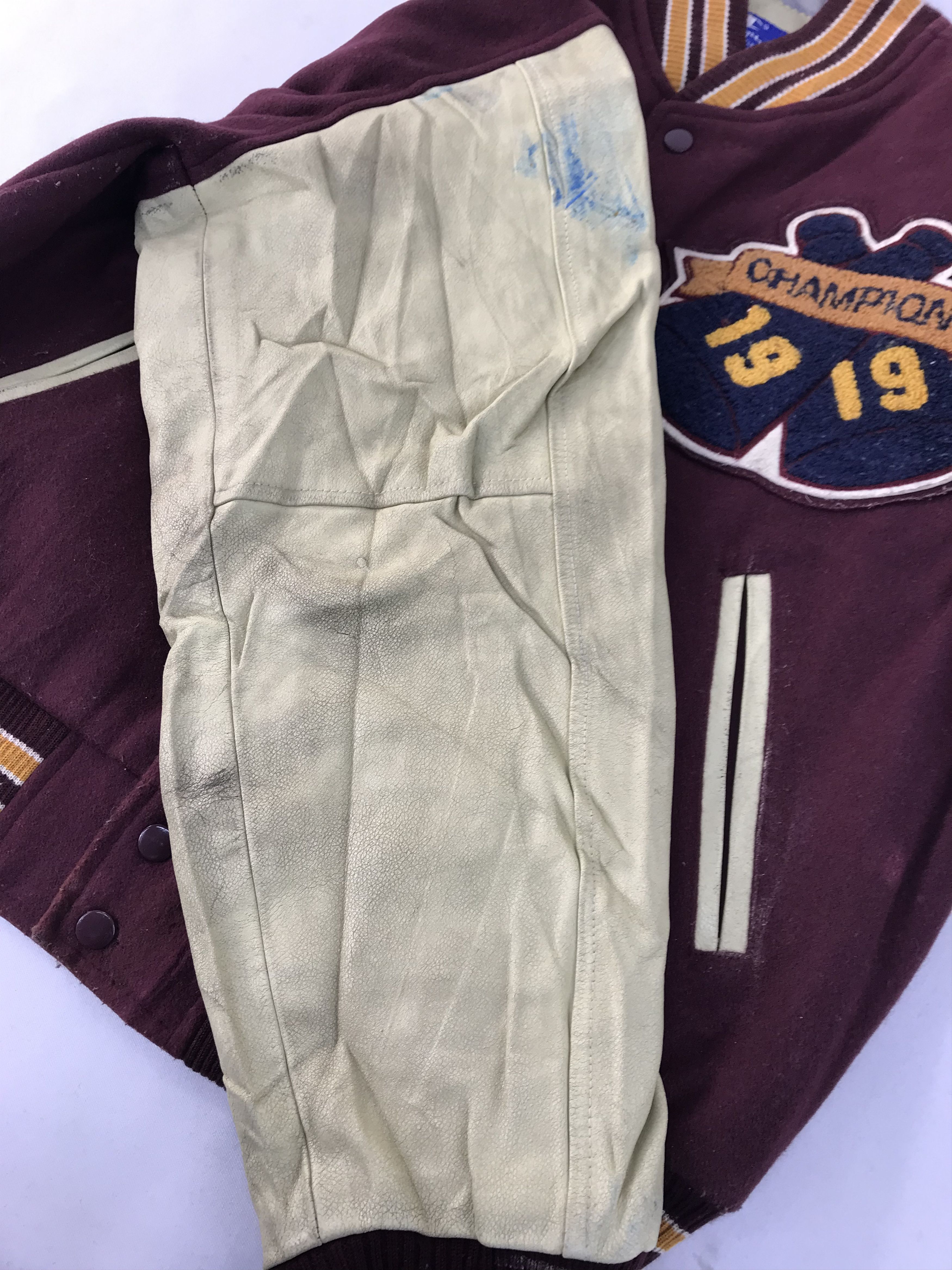 Champion 90s Champion 1919 Varsity Jacket Leather Sleeve Size US L / EU 52-54 / 3 - 15 Thumbnail