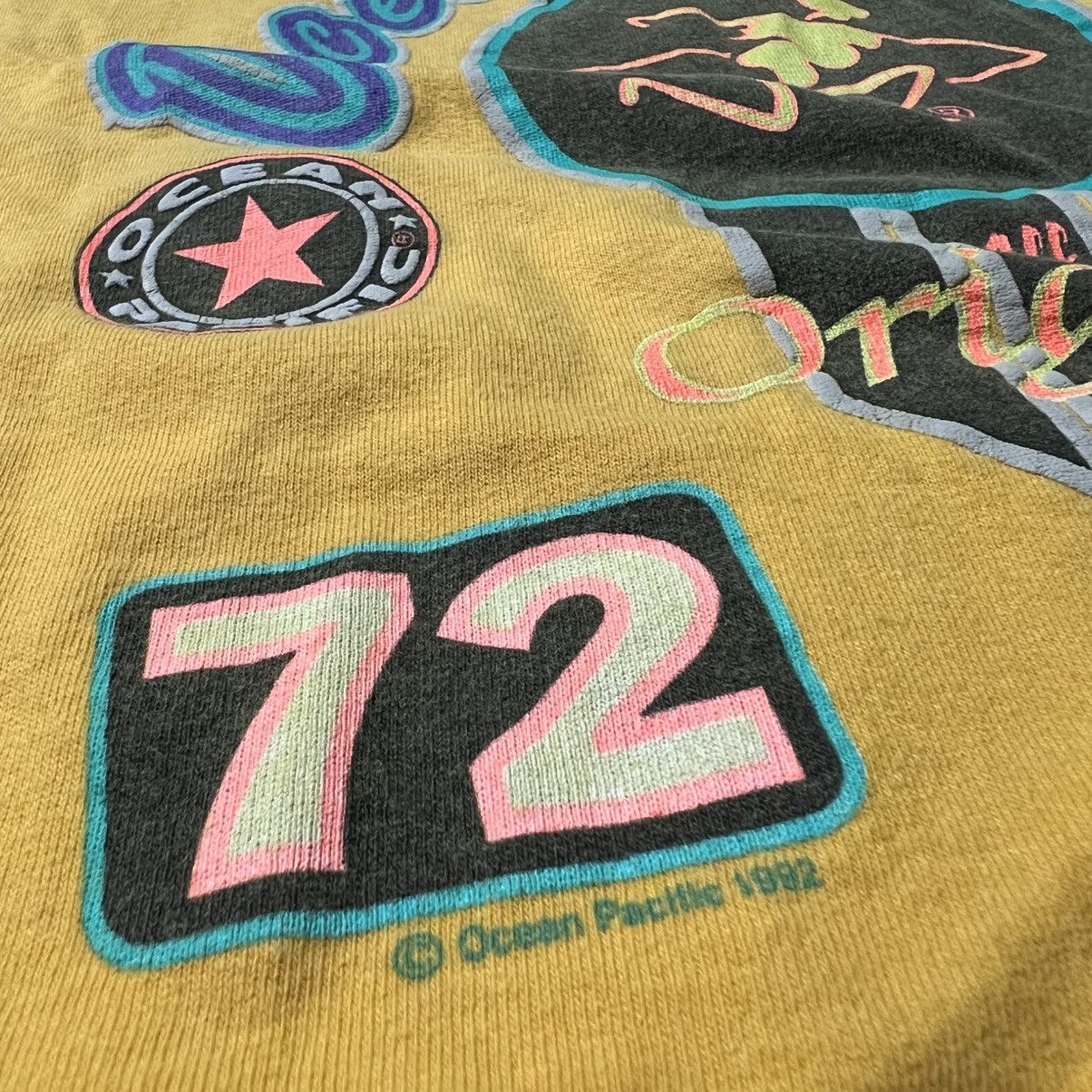 Ocean Pacific × Quiksilver Vintage 1992 Ocean Pacific “OP” 🇺🇸 Single-Stitched T-Shirt Size US L / EU 52-54 / 3 - 4 Thumbnail