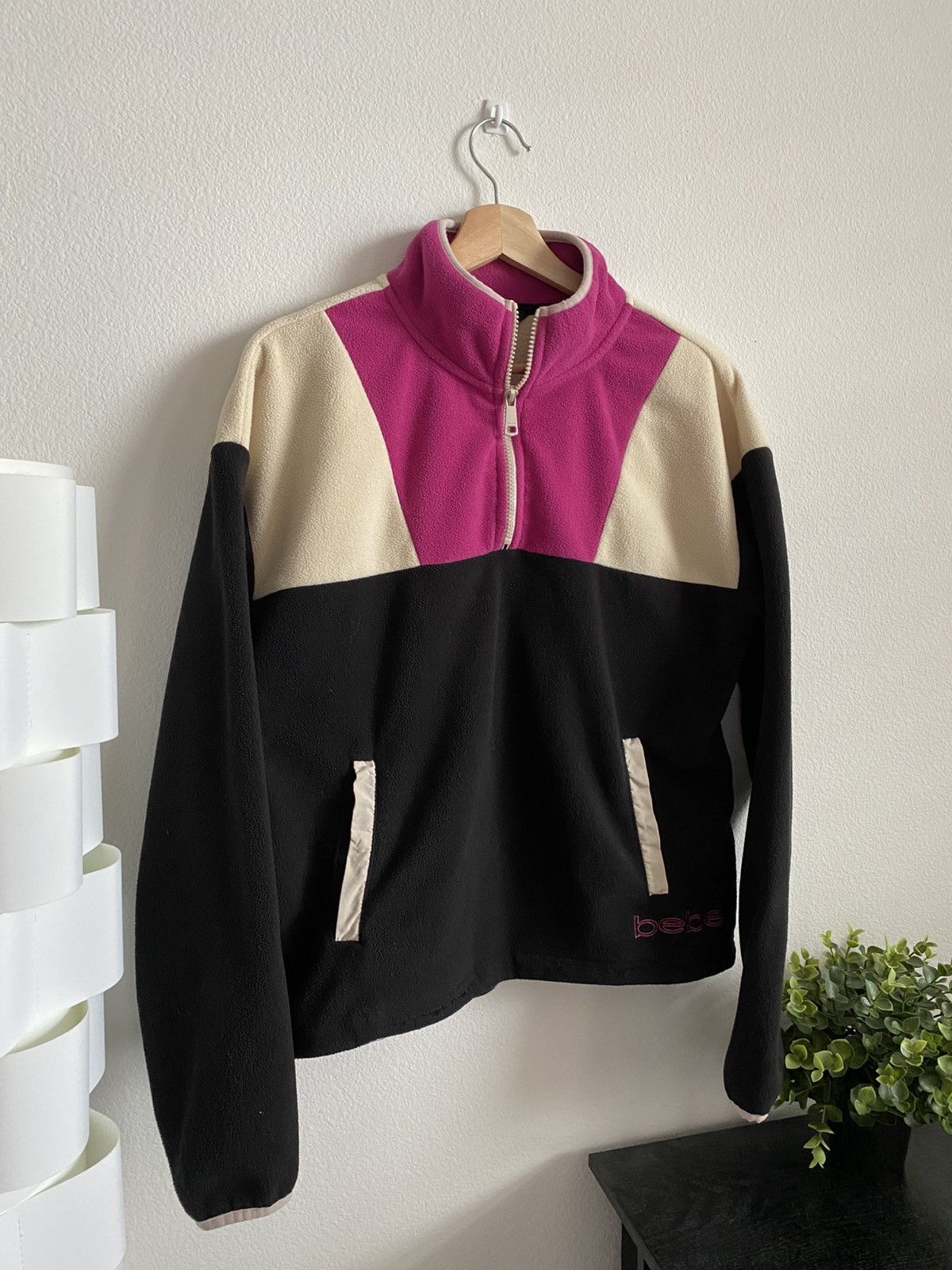 Bebe Vintage Y2K Bebe Sport Fleece Zip Up Size M / US 6-8 / IT 42-44 - 2 Thumbnail