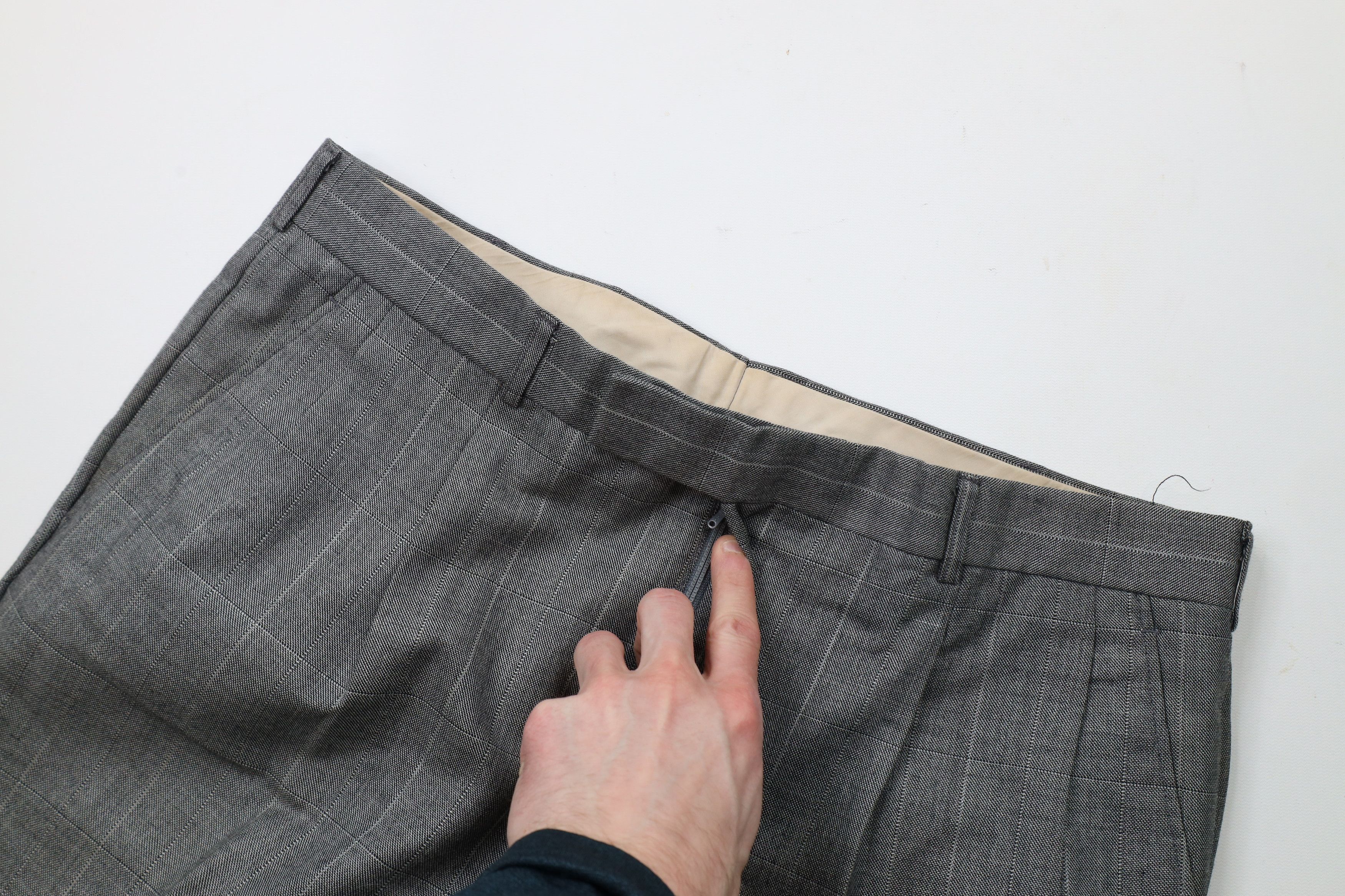 Vintage Vintage 70s Streetwear Wide Leg Chino Pants Plaid USA Size US 36 / EU 52 - 7 Thumbnail