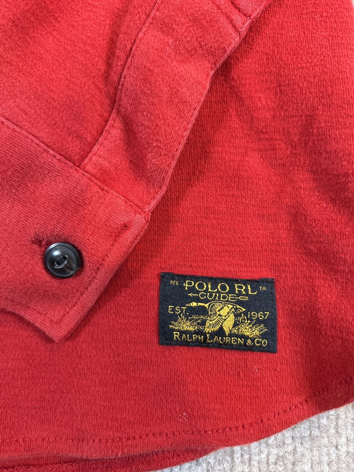 Polo Ralph Lauren Polo Ralph Lauren Men’s Red Long Sleeve Workshirt Henley1108 Size US M / EU 48-50 / 2 - 3 Thumbnail