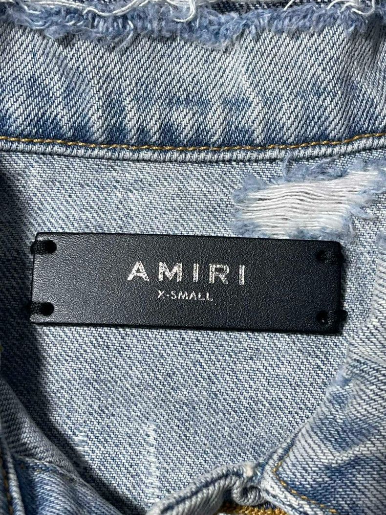Amiri Amiri Alrbrush Hollywood Trucker Denim Jacket Size US XS / EU 42 / 0 - 3 Thumbnail
