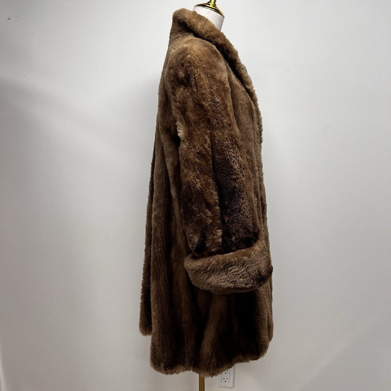 Other 50s Gittelmans Sons Beaver Fur Coat Brown Size M / US 6-8 / IT 42-44 - 4 Thumbnail