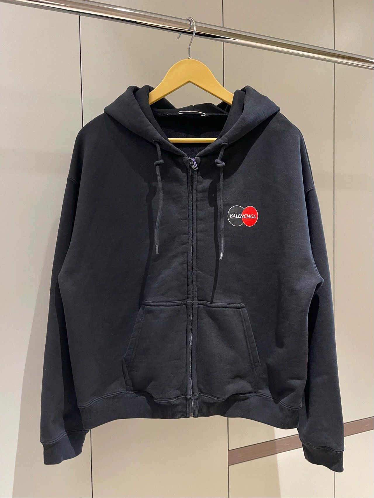 Balenciaga Balenciaga Black Mastercard Zipper Jacket-2508 Size US XL / EU 56 / 4 - 1 Thumbnail