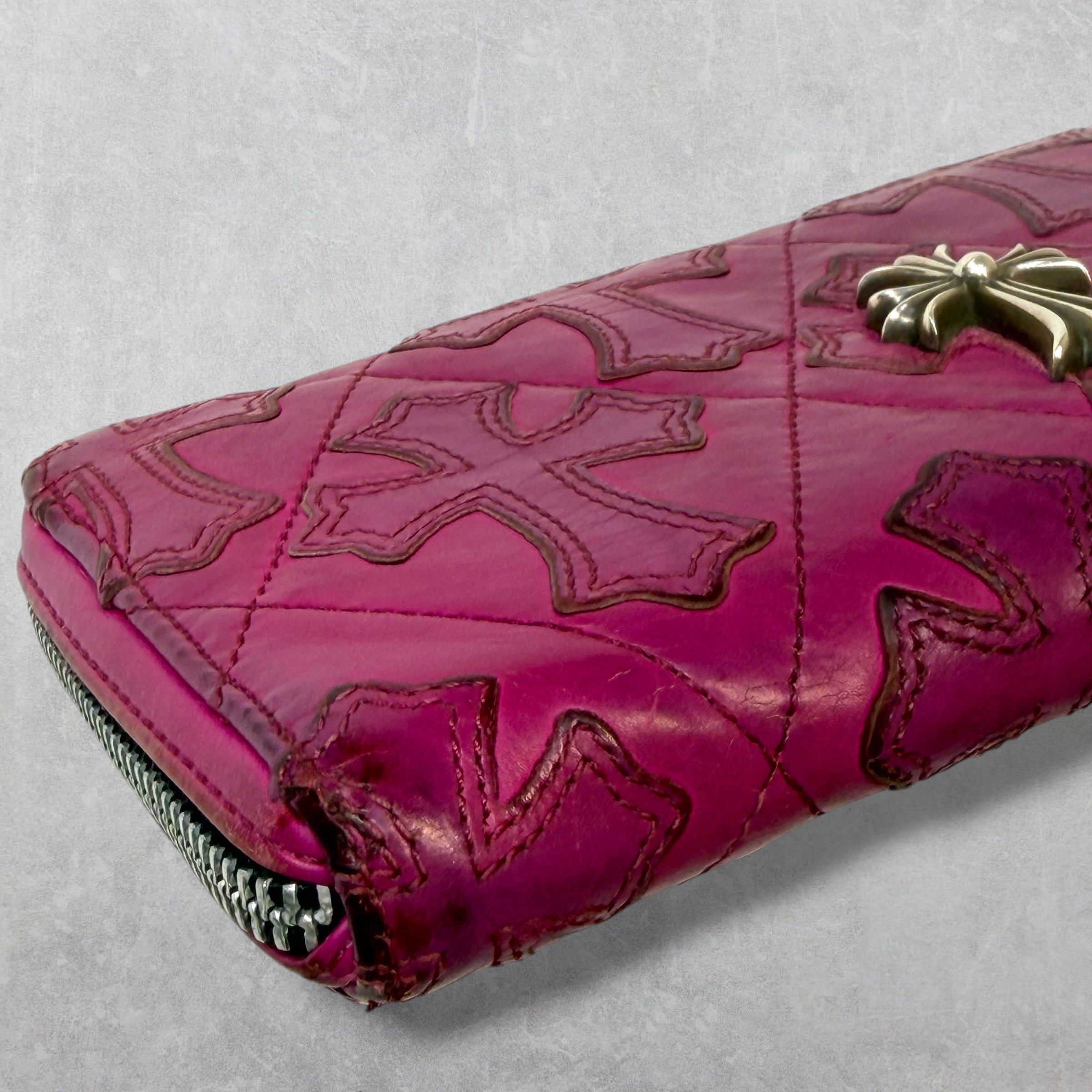 Chrome Hearts Chrome Hearts Pink Cemetery Cross Long Wallet Size ONE SIZE - 3 Thumbnail
