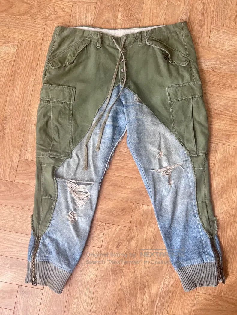 Greg Lauren Greg Lauren size L Patchwork Work Pants Size US 27 - 1 Thumbnail