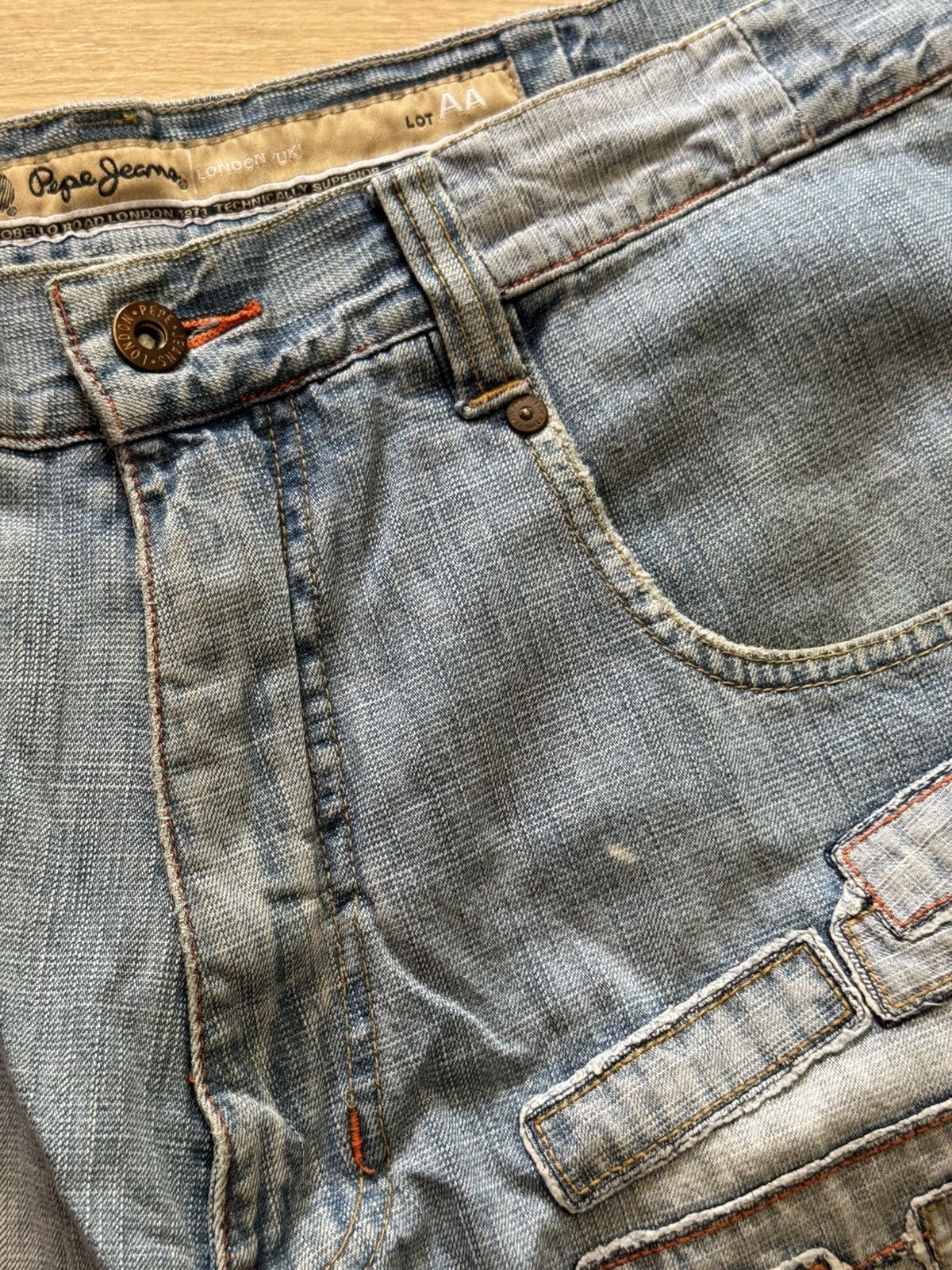Pepe Jeans Vintage 00’s Pepe Jeans Baggy y2k Baggy denim Hip-Hop Shorts Size US 36 / EU 52 - 6 Thumbnail
