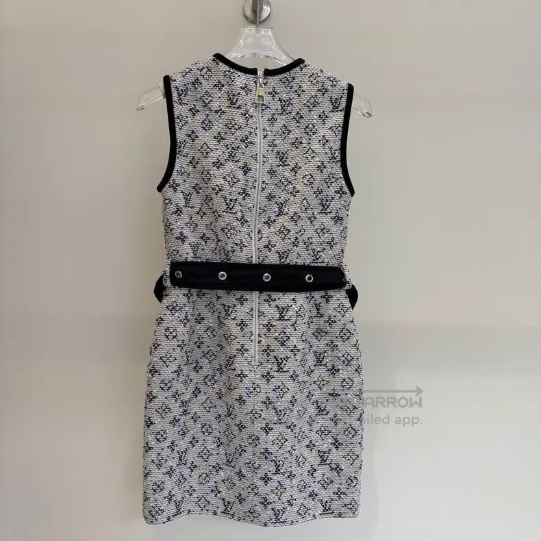 Louis Vuitton Louis Vuitton Old Flower Full Print Sleeveless Dress Size XS / US 0-2 / IT 36-38 - 3 Thumbnail