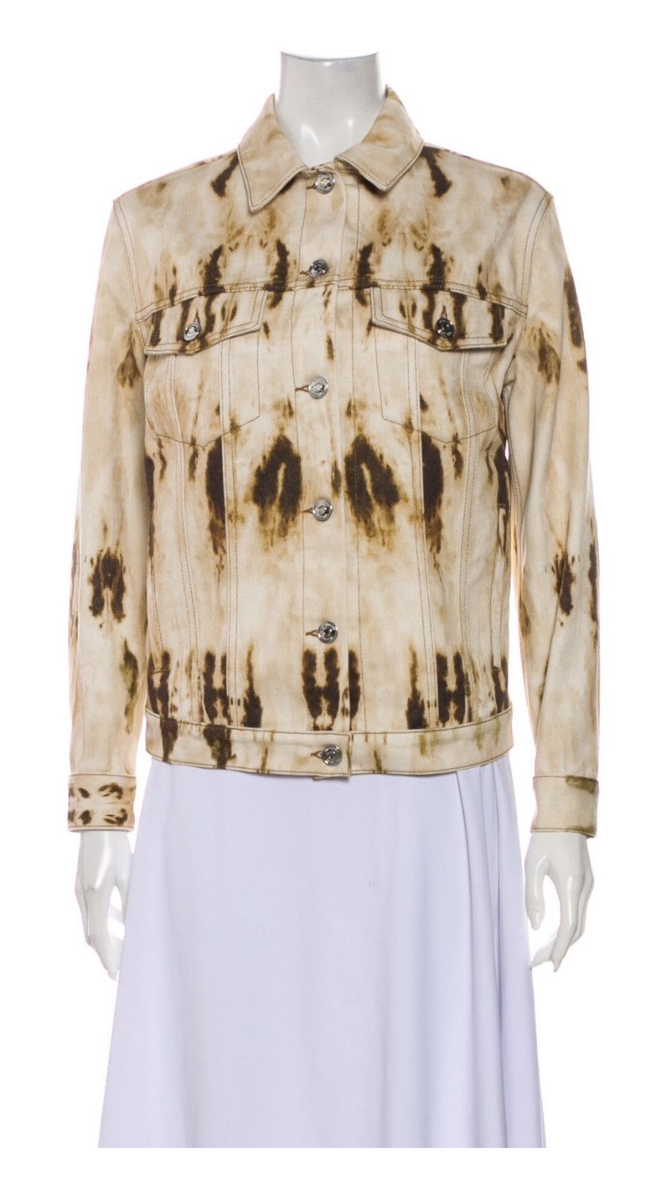 Burberry Tie-dye print denim jacket Size XS / US 0-2 / IT 36-38 - 1 Thumbnail