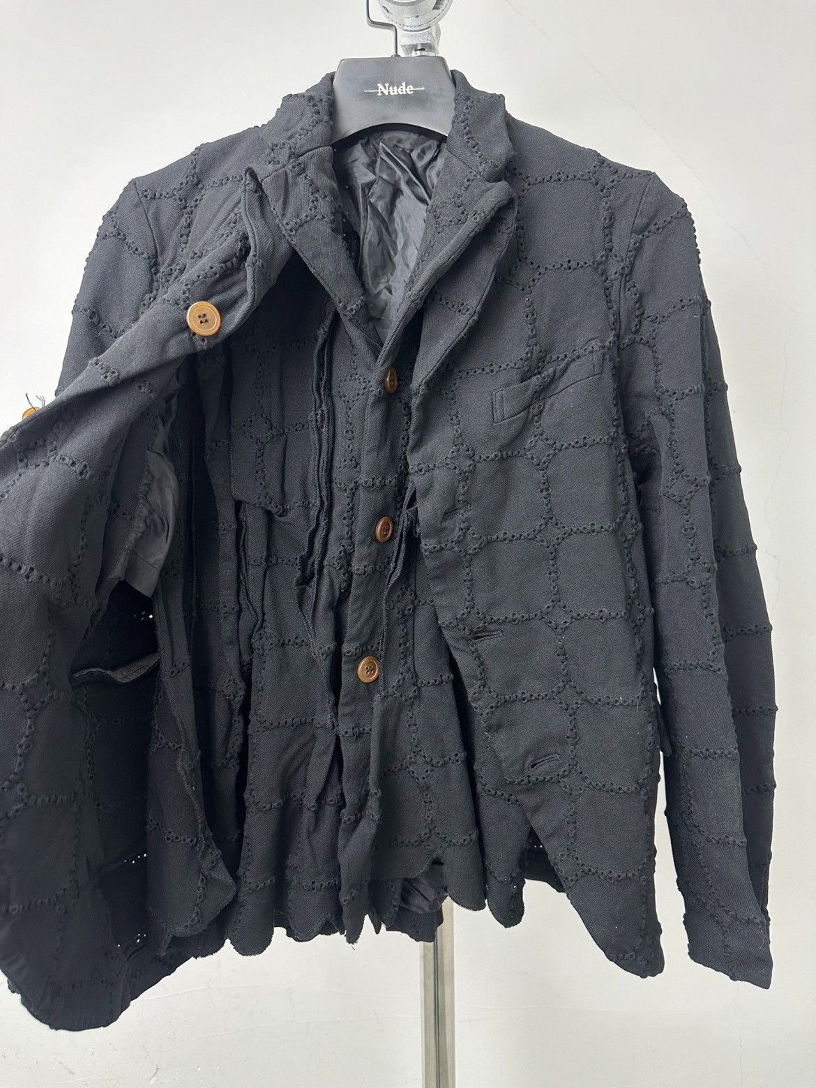 image of Comme Des Garcons x Comme Des Garcons Homme Plus Comme Des Garçons Homme Plus Boro Joint Blazer in 