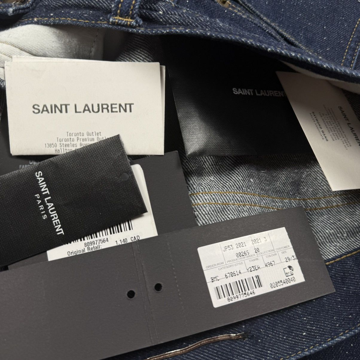 Saint Laurent Paris Saint Laurent Stars Jeans Size US 29 - 9 Thumbnail