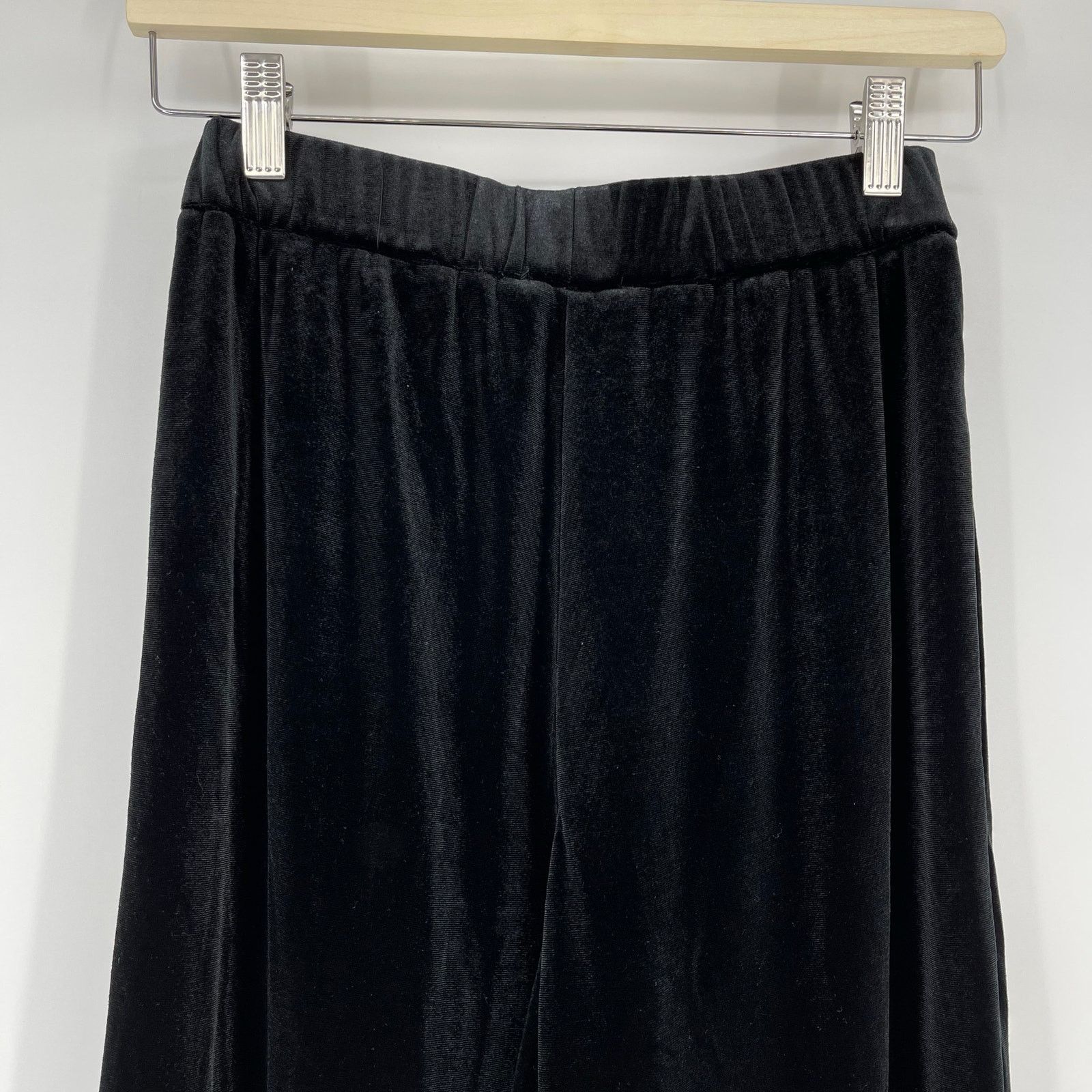 Ciao Lucia Ciao Lucia | Barca Pant Black Velvet Wide Leg Trousers XXS Size 24" / US 00 / IT 34 - 9 Thumbnail