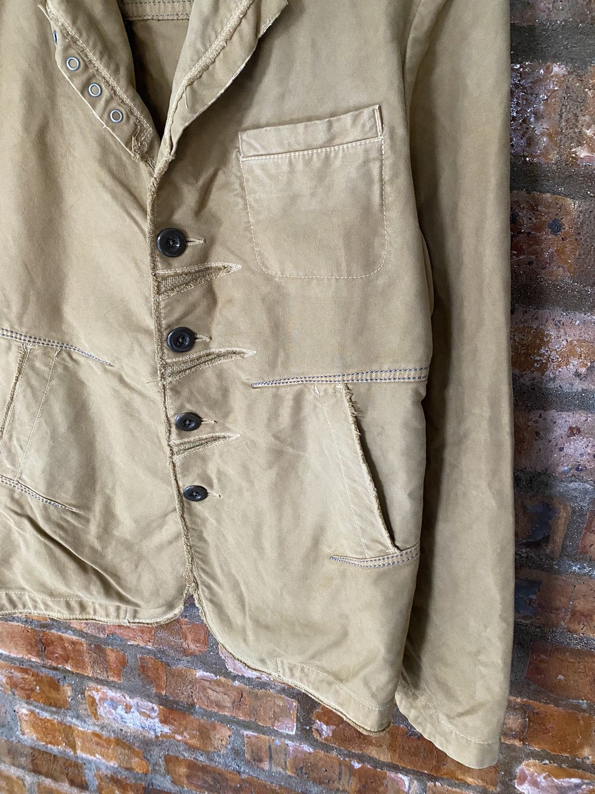 Final Home × Japanese Brand × Marithe + Francois Girbaud Marithe Francois Girbaud moleskin Paneled cutting fringe Size US M / EU 48-50 / 2 - 5 Thumbnail