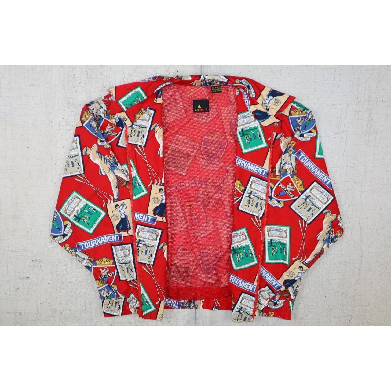 Vintage Vintage LizSport Golf Jacket Womens Size Large Red Graphic Size L / US 10 / IT 46 - 6 Thumbnail