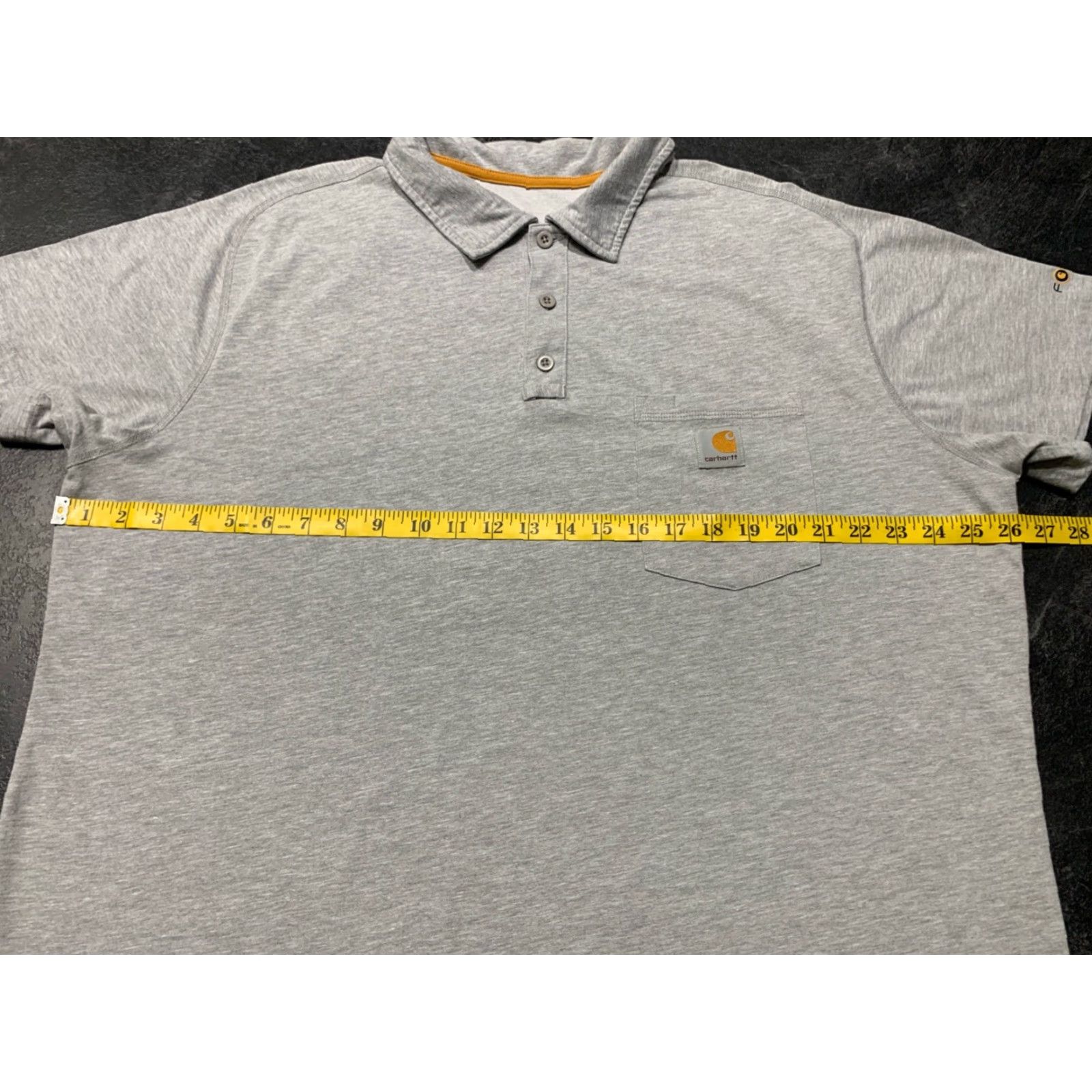 Carhartt Carhartt Mens Polo Shirt 2XL Short Sleeve Gray Relaxed Fit Casual Knit All Seasons Size US XXL / EU 58 / 5 - 7 Thumbnail