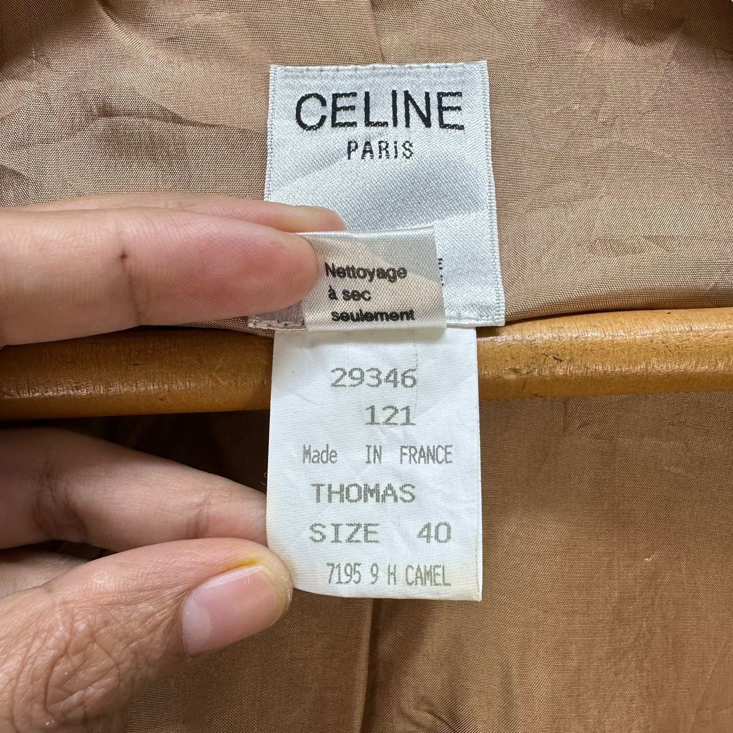 Celine CELINE Classic Tweed Wool Blend Blazer Jacket #A50-1174 Size M / US 6-8 / IT 42-44 - 9 Thumbnail